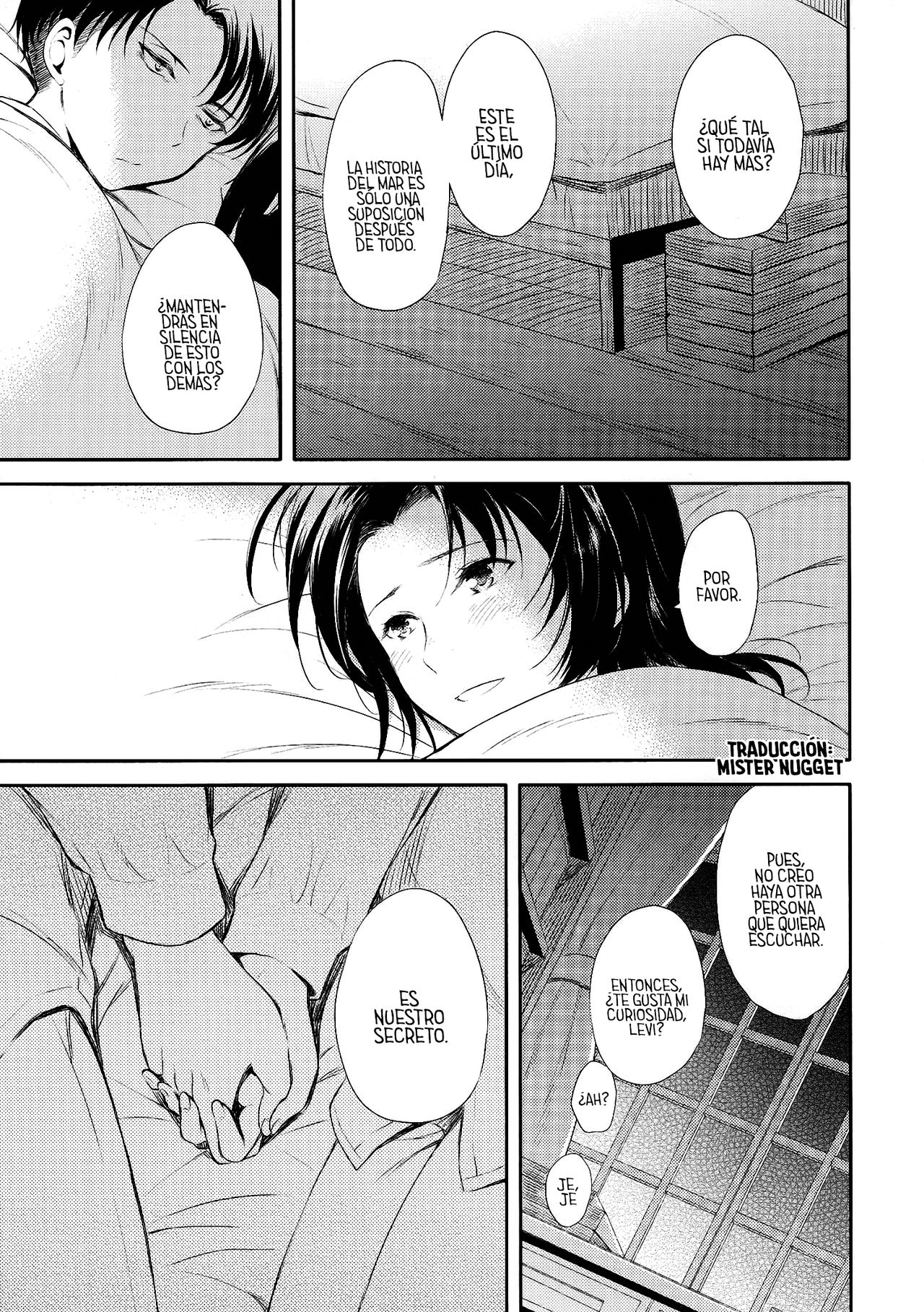 (SPARK8) [Affix (Ha-ru)] World End (Shingeki no Kyojin) [Spanish] [Mr. Nugget] изображение № 31