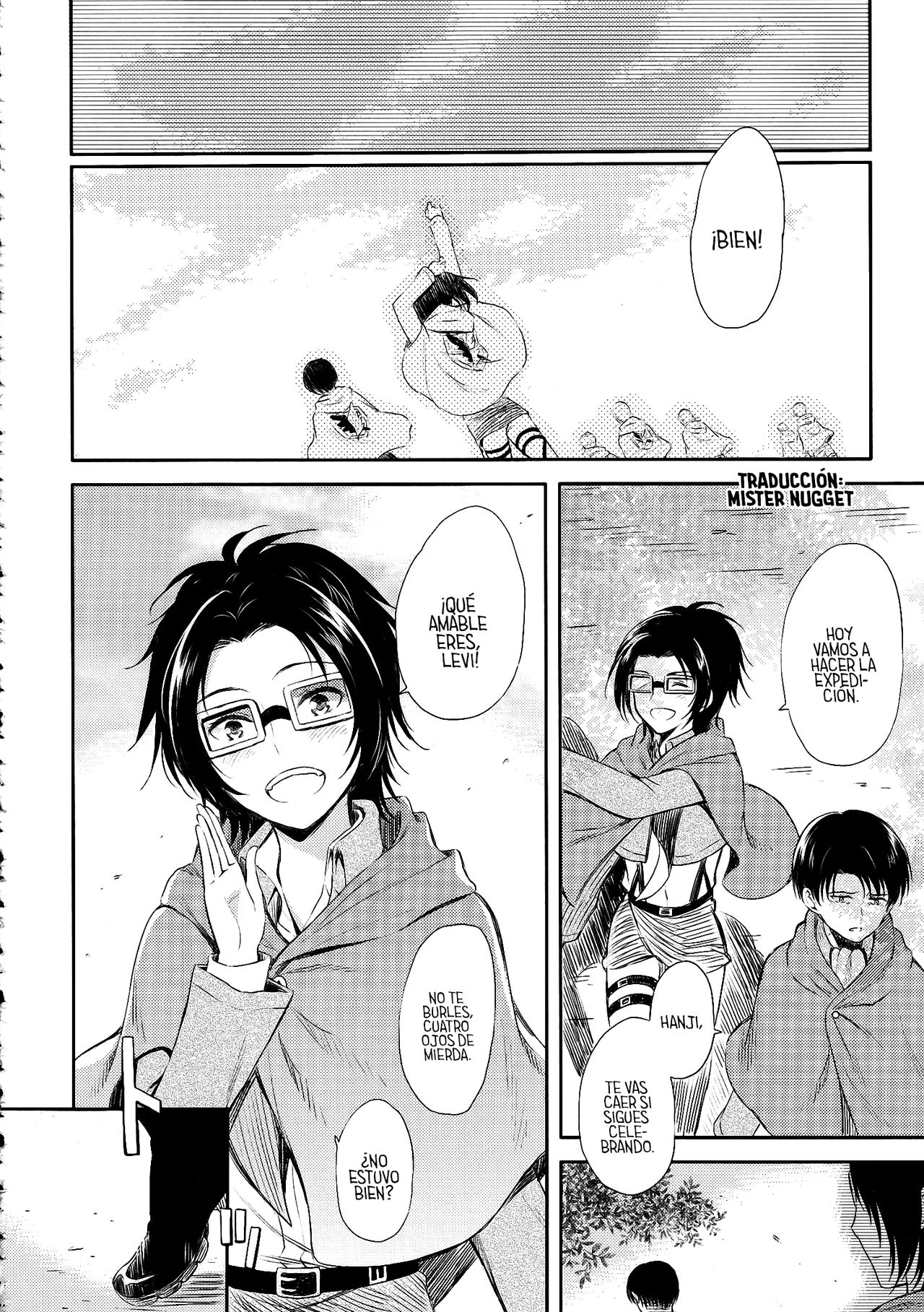 (SPARK8) [Affix (Ha-ru)] World End (Shingeki no Kyojin) [Spanish] [Mr. Nugget] изображение № 32