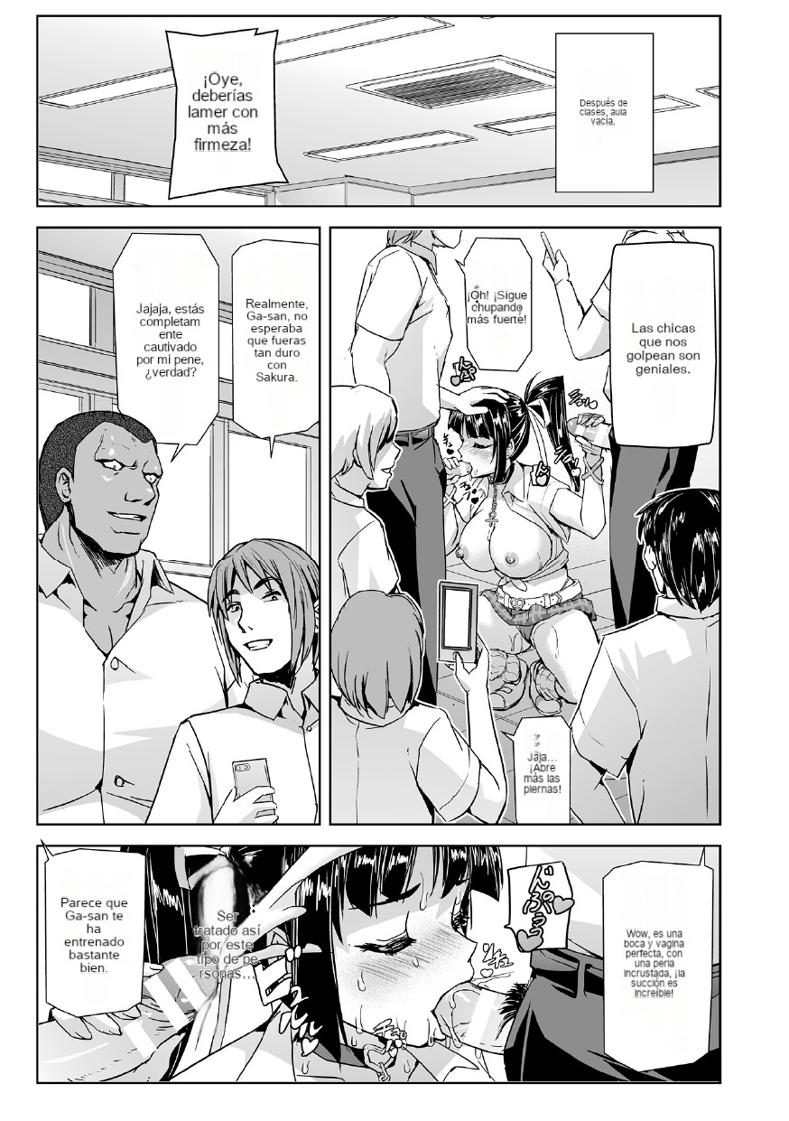 [Tikuma Jukou, Sukesaburou] Torawareta Bishoujo Sousakan Kamishiro Sakura THE COMIC Ch. 4 [Spanish] 图片编号 31