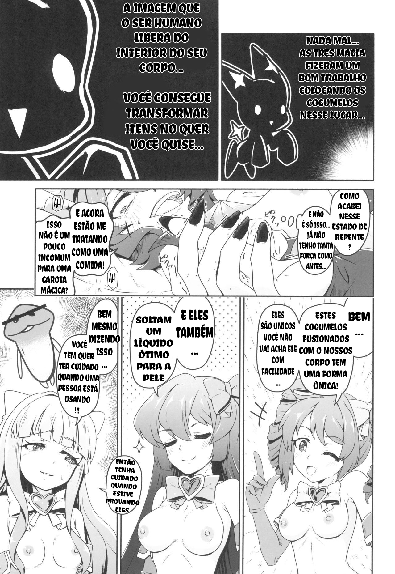 (COMIC1☆24) [MIDDLY (Midorinocha)] Kaishaku Chigai ni Akogarete (Mahou Shoujo ni Akogarete) [Portuguese-BR] 图片编号 11