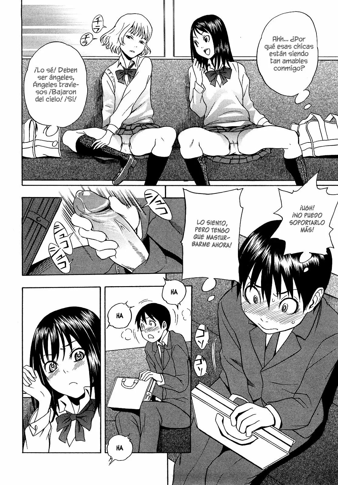 [Shiden Akira] Panchira Ero Tenshi | Perversos Ángeles Exhibicionistas (COMIC Masyo 2010-03) [Spanish] [Ova No Fansub H] [Decensored] изображение № 9