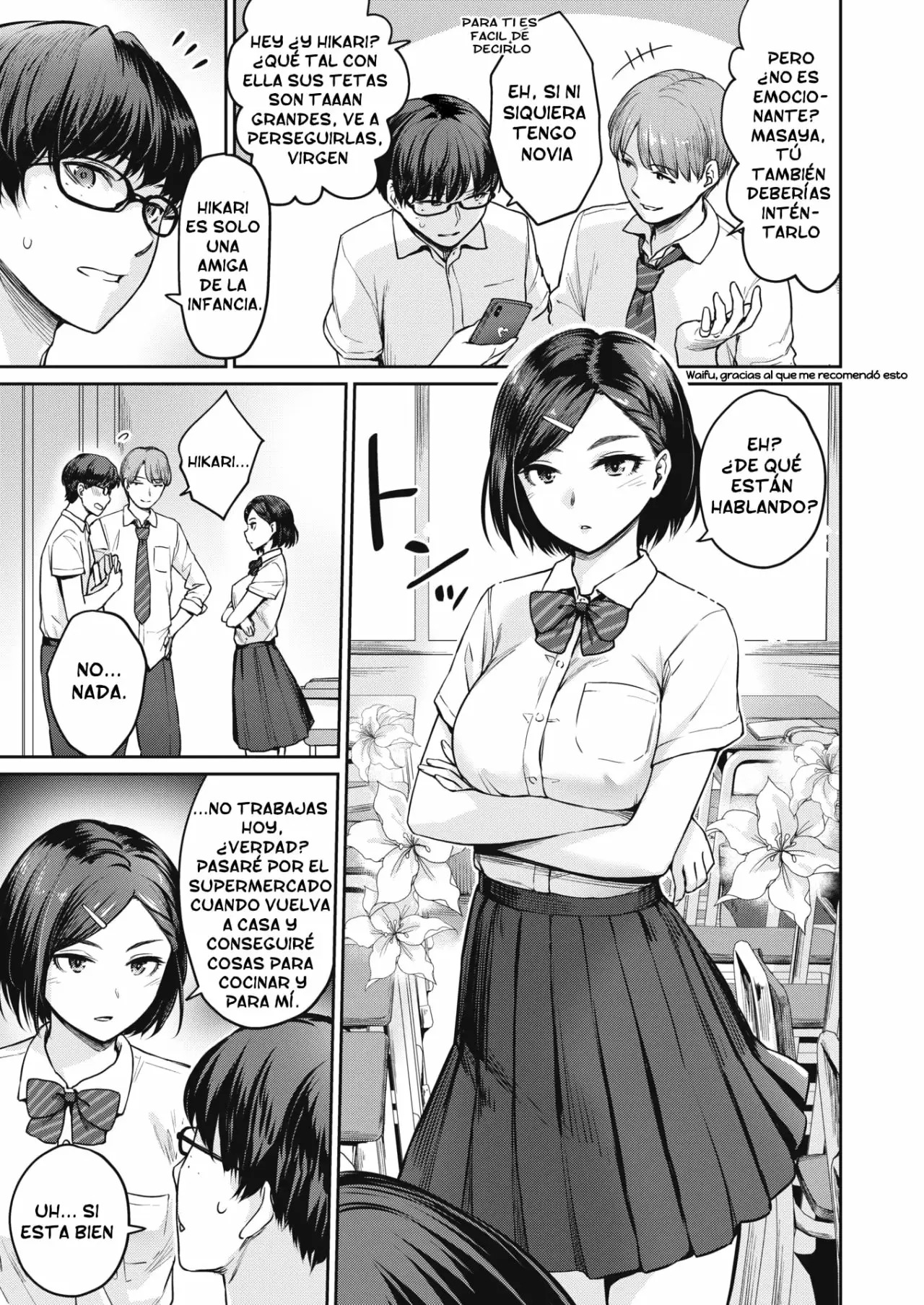 [Benimura Karu] Onnanoko no Gakkou Sex Ch. 1 | Everyday H Life Of Schoolgirls Cap. 1 [Spanish] [Traducciones Muy Lentas] изображение № 3