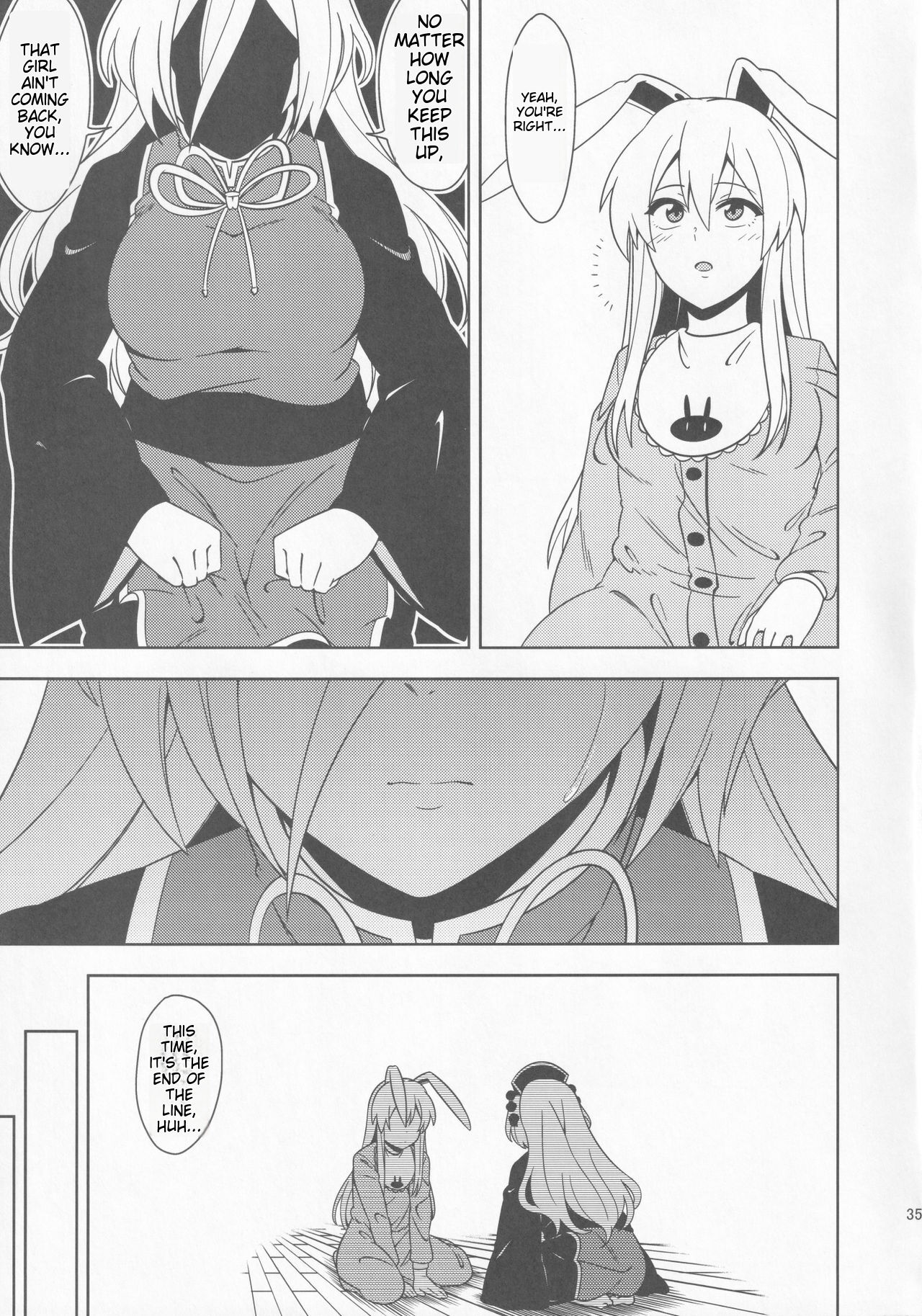 (Reitaisai 15) [Zenoside (Zeno)] Babutte Ogyatte Shugogetto! | Babied and pampered, the protector of the Moon Capital!!! (Touhou Project) [English] [TristeAbdl] image number 34