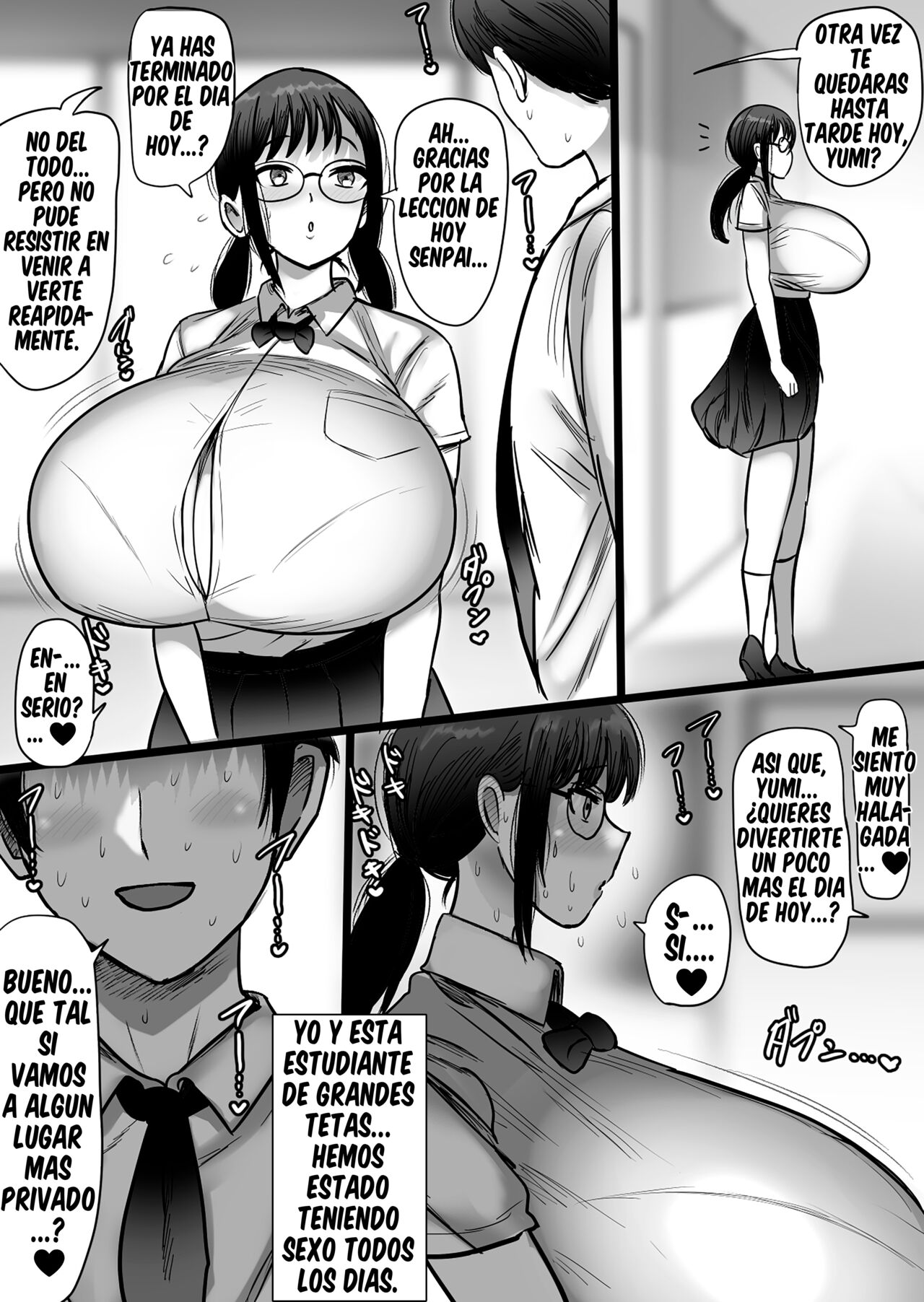 [Marimofu Extension (Marimofu)] Orikou Jimi Megane Bakunyuu to no Furin Koubi | Aventura Adúltera con una Chica Tímida, Lista, de Gafas y Pechos Enormes [Spanish] [KINGBAK] 图片编号 3