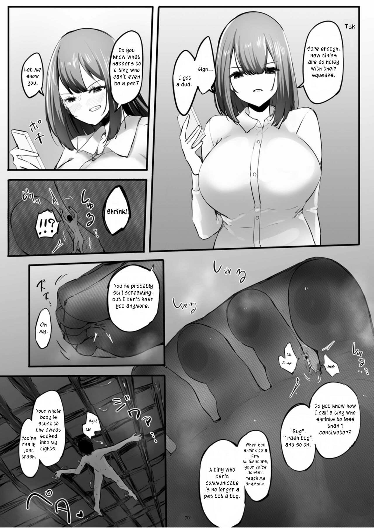 [CalmBlue (Marushamo)] Shukushou Delivery Ashiyubi e no Gohoushi | Shrunken Delivery: Service for Your Toes (Tenshin Ranman Gigantic Extreme 8th) [English] [Digital] image number 6
