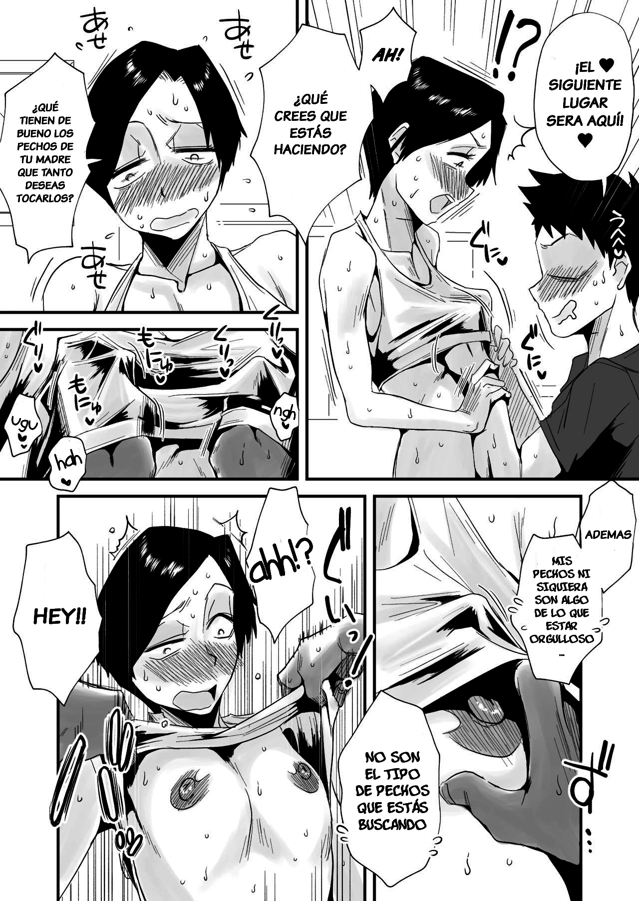 [Haitoku Sensei] 46-sai Hinnyuu Haha to no Kinshin SEX [Spanish] [Pyro] 20eme image