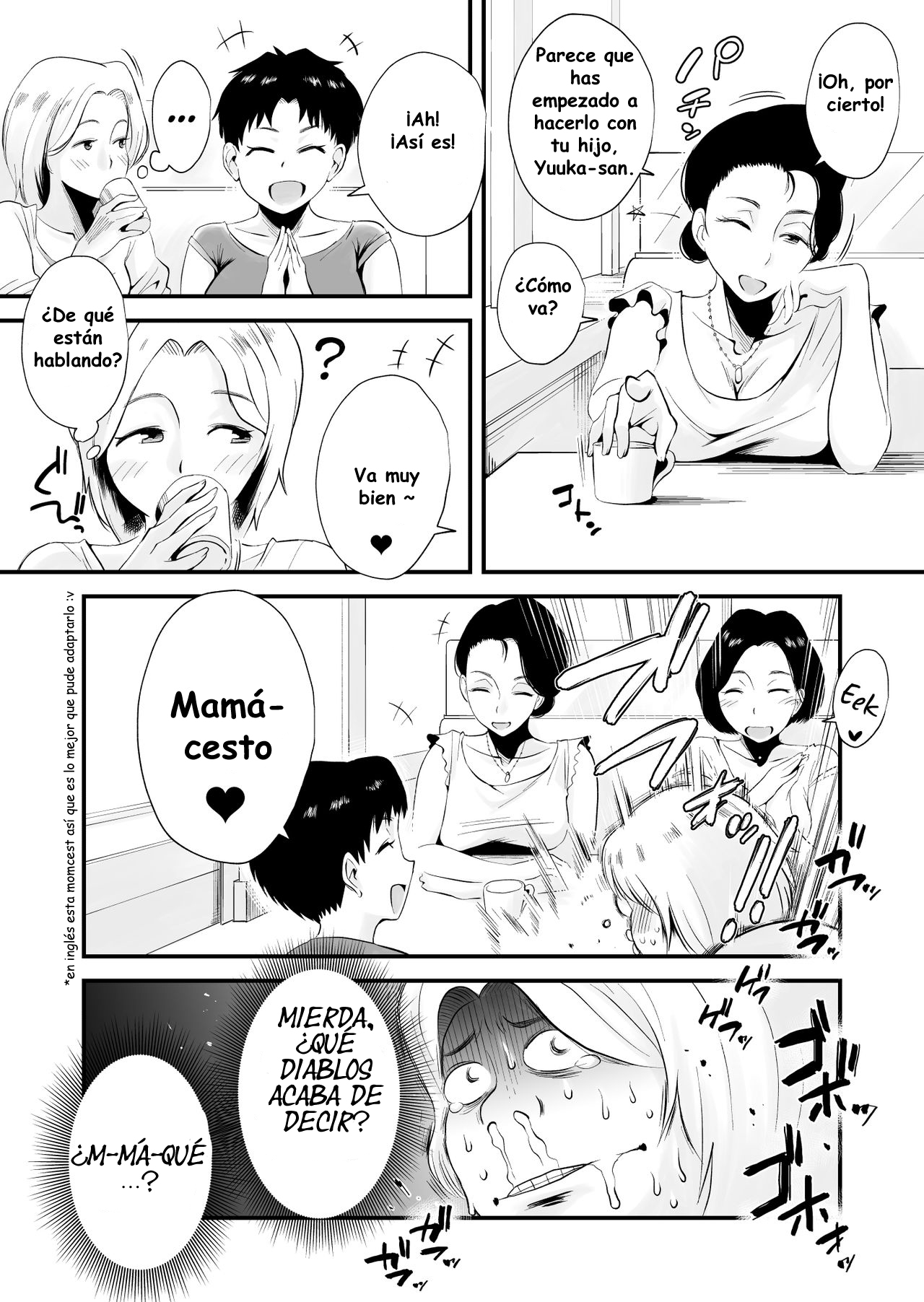 [Haitoku Sensei] Dono Mama ga Suki? ~Yamaguchi-ke no Baai~ | ¿Cuál mamá te gusta más? ~La Familia Yamaguchi~ [Spanish] [Kuroi Works] 이미지 번호 7