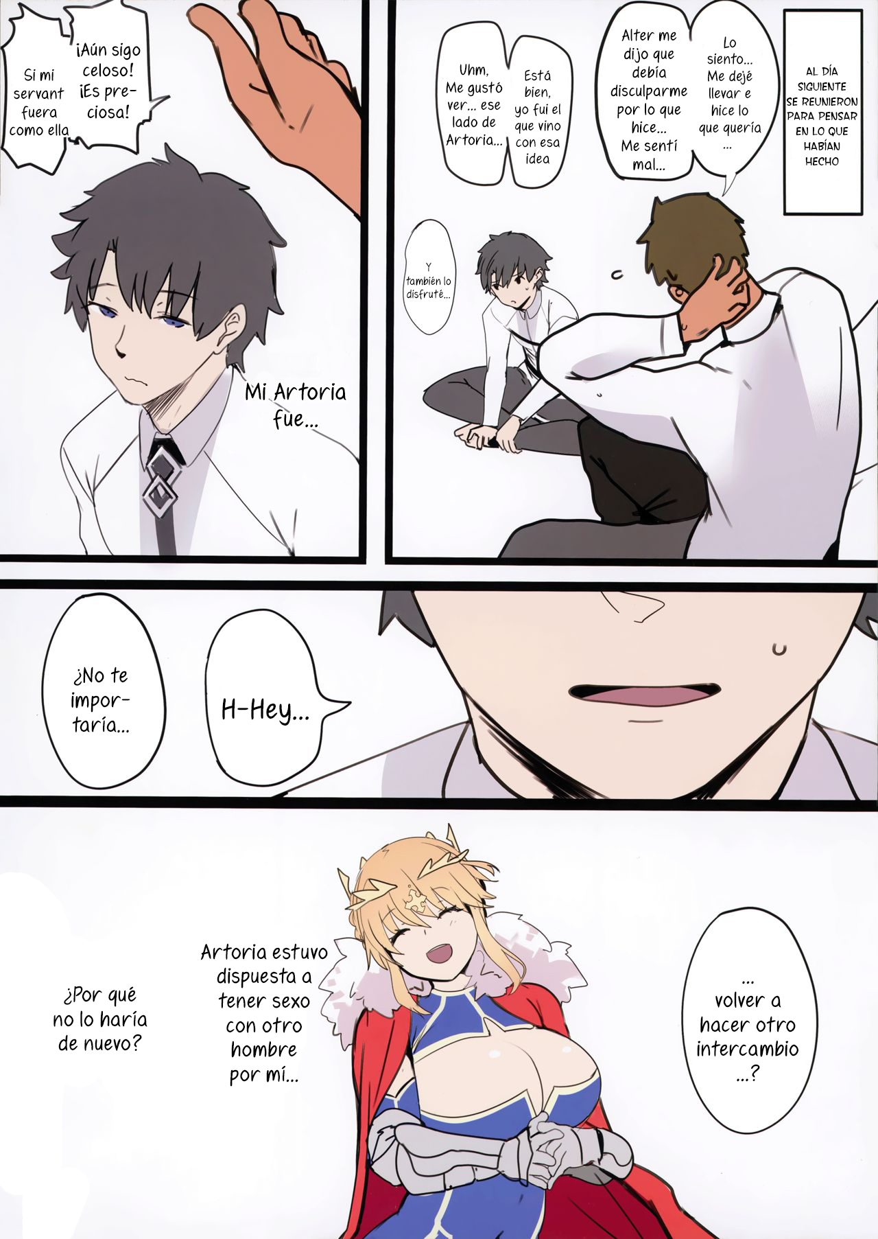 (C96) [Kansai Gyogyou Kyoudou Kumiai (Marushin)] SWAPPING ALTRIA (Fate/Grand Order) [Spanish] [Lanerte] 画像番号 16