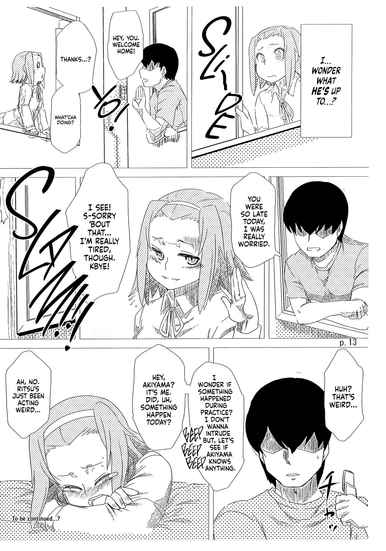 (COMIC1☆5) [Toutaku Tuyagadou (Toutaku)] R.O.T 3 Ricchan ga! Ore no shiranai aida ni! Tsurai! (NeToRare te.) | R.O.T Ricchan in Pain! Only I Didn’t Know She Was Taken by an Old Man (Cuckolded) (K-ON!) [English] [head empty] 图片编号 13