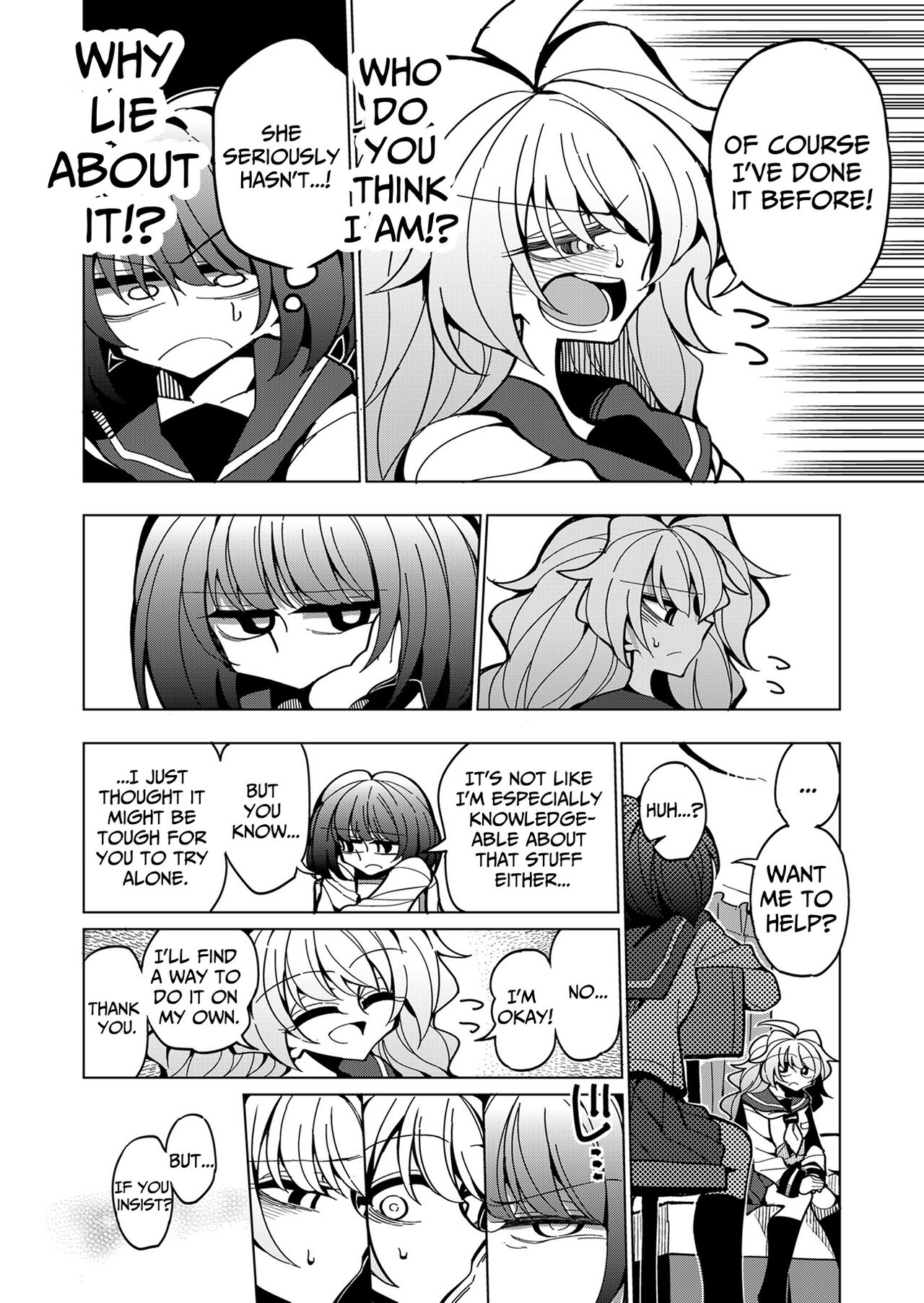 [7 Colored LED (Nekonso)] Shizuku to Shiori-Senpai ga Akuochi Futanari Kaizou Sareta node Watashi ga Shasei o Kanri Shimasu!- | Shizuku & Shiori ~It's Up to Me To Service Futanari-modified Senpai!~ [English] [Pink Glass TL] 15eme image