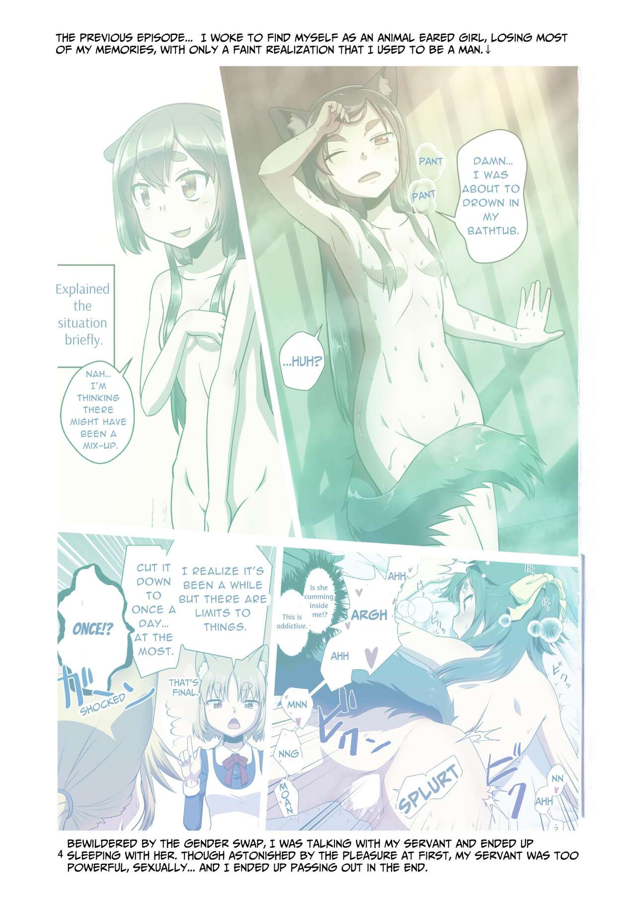 [Fumotonoya (Fumotono Mikoto)] Me ga Sametara Kemomimi Shoujo ni Natteita Ohanashi 2 | When I Awoke I Had Become An Animal Eared Girl 2 [English] [sins] [Digital] 이미지 번호 4