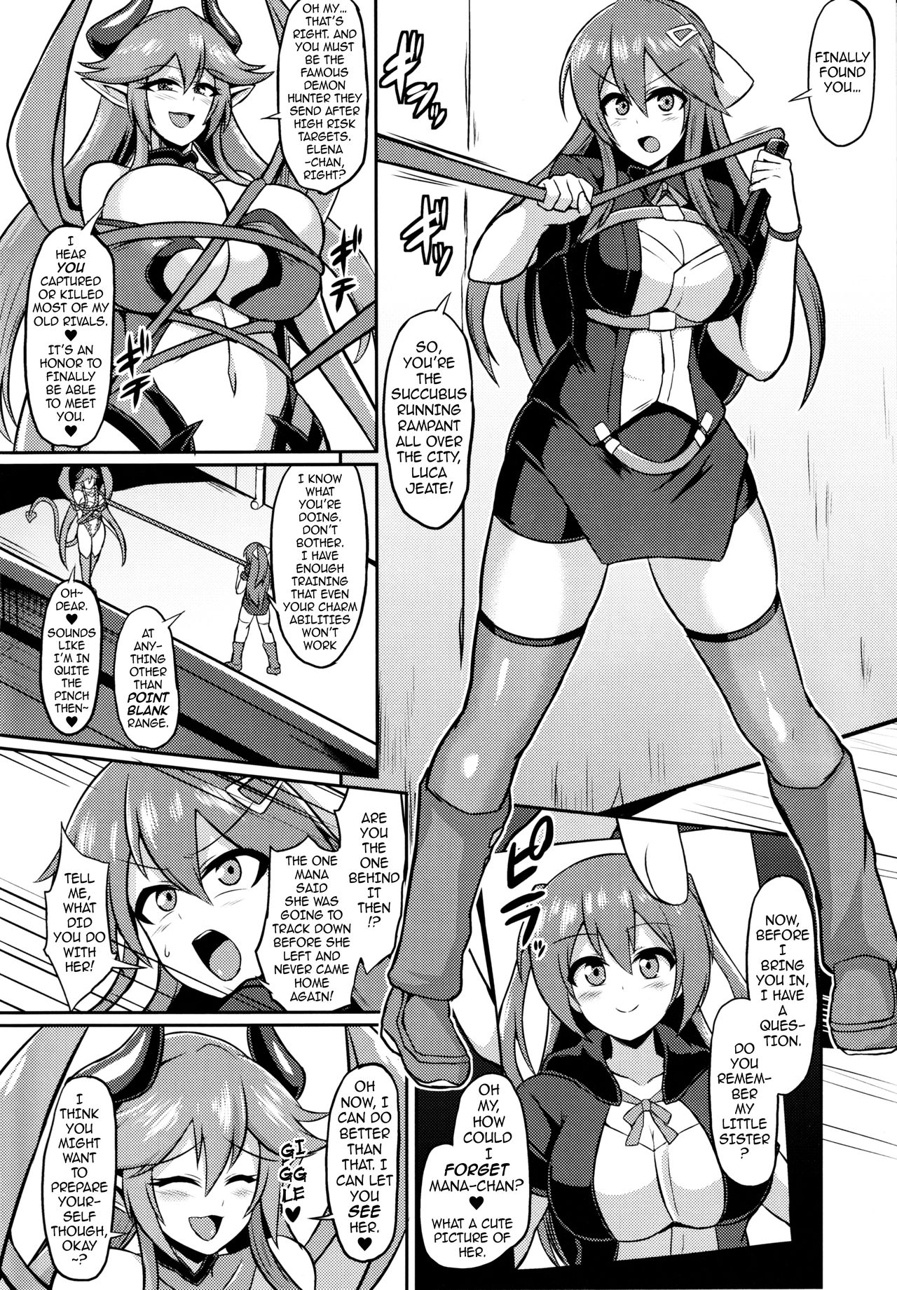 (C97) [Ikameshi Shokudou (Ikameshi)] Les Inma no Inmon Kairaku Choukyou 2 | A Lesbian Succubus’s Lust Crest Pleasure Training 2 [English] {darknight} изображение № 3