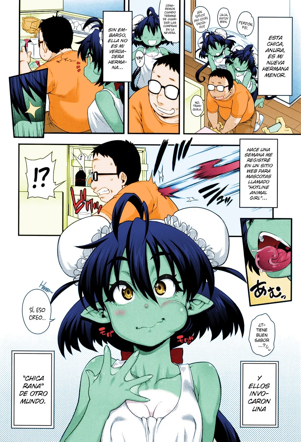 [Jun] Kemonokko Tsuushin ~Kaeruko Anura~ | Animal Girl Hotline ~Anura la Chica Rana~ (COMIC Unreal 2016-08 Vol. 62) [Spanish] [TedKuma] [Decensored] [Colorized] 이미지 번호 2