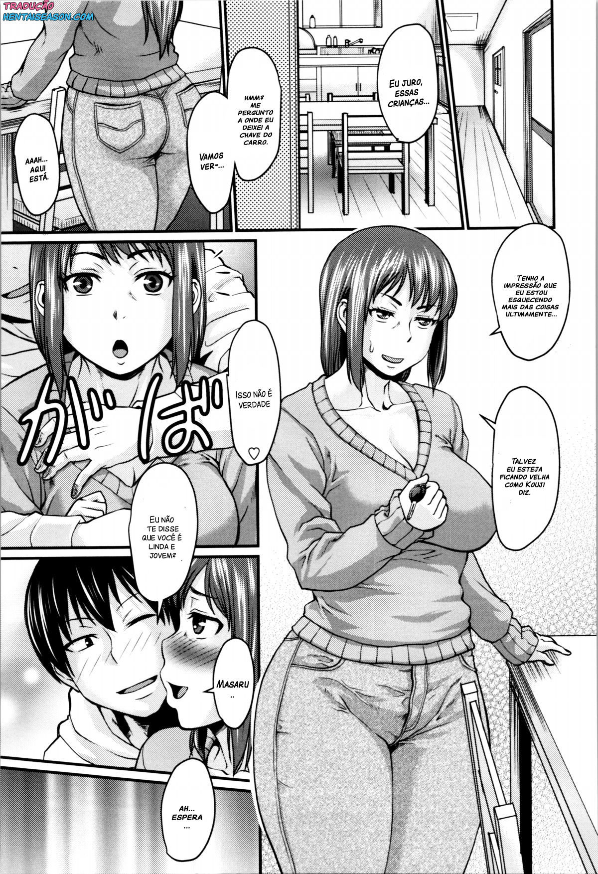 [Jirou] Okaa-san no Kakushigoto | Mom's Secret (Nikkanteki Kuro Stocking Seikatsu - Sensual Black Stockings Life) [Portuguese-BR] [Hentai Season] 이미지 번호 5
