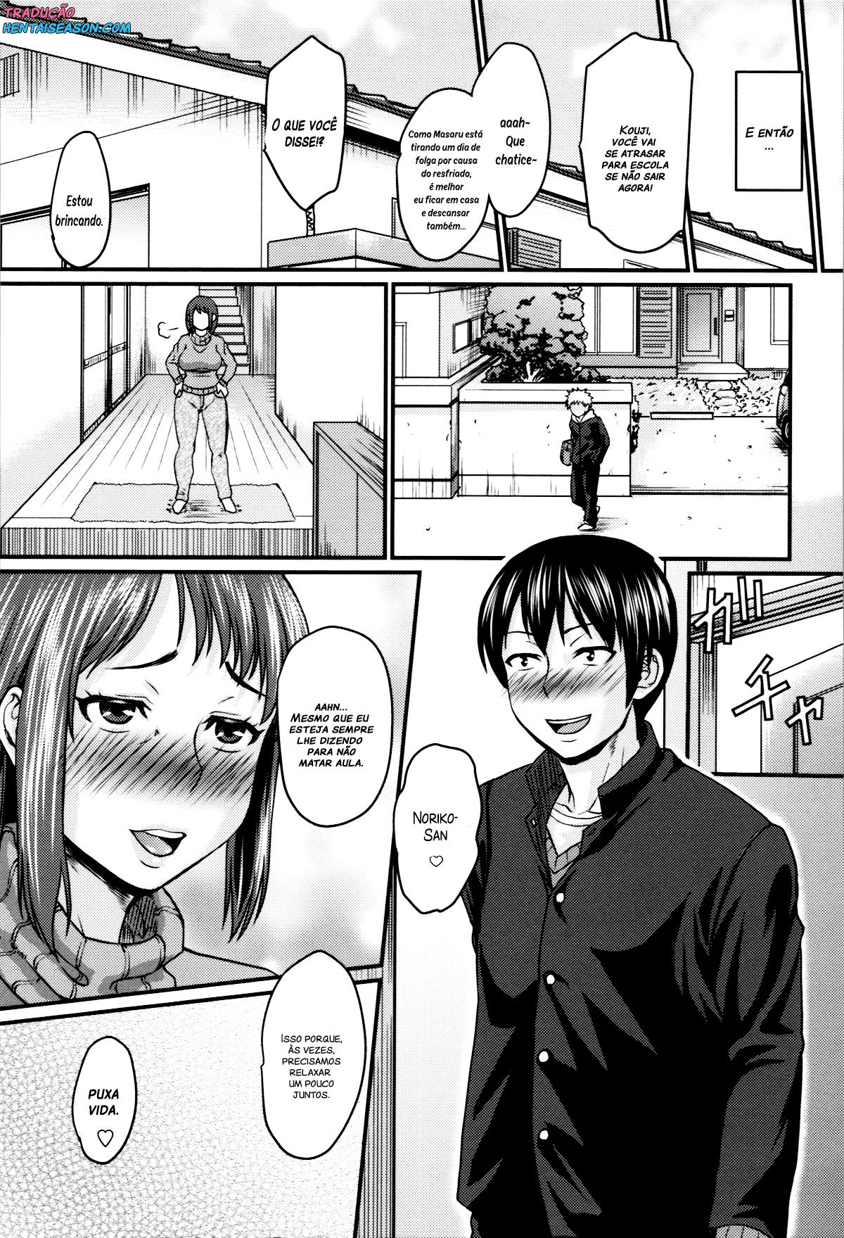 [Jirou] Okaa-san no Kakushigoto | Mom's Secret (Nikkanteki Kuro Stocking Seikatsu - Sensual Black Stockings Life) [Portuguese-BR] [Hentai Season] 이미지 번호 15