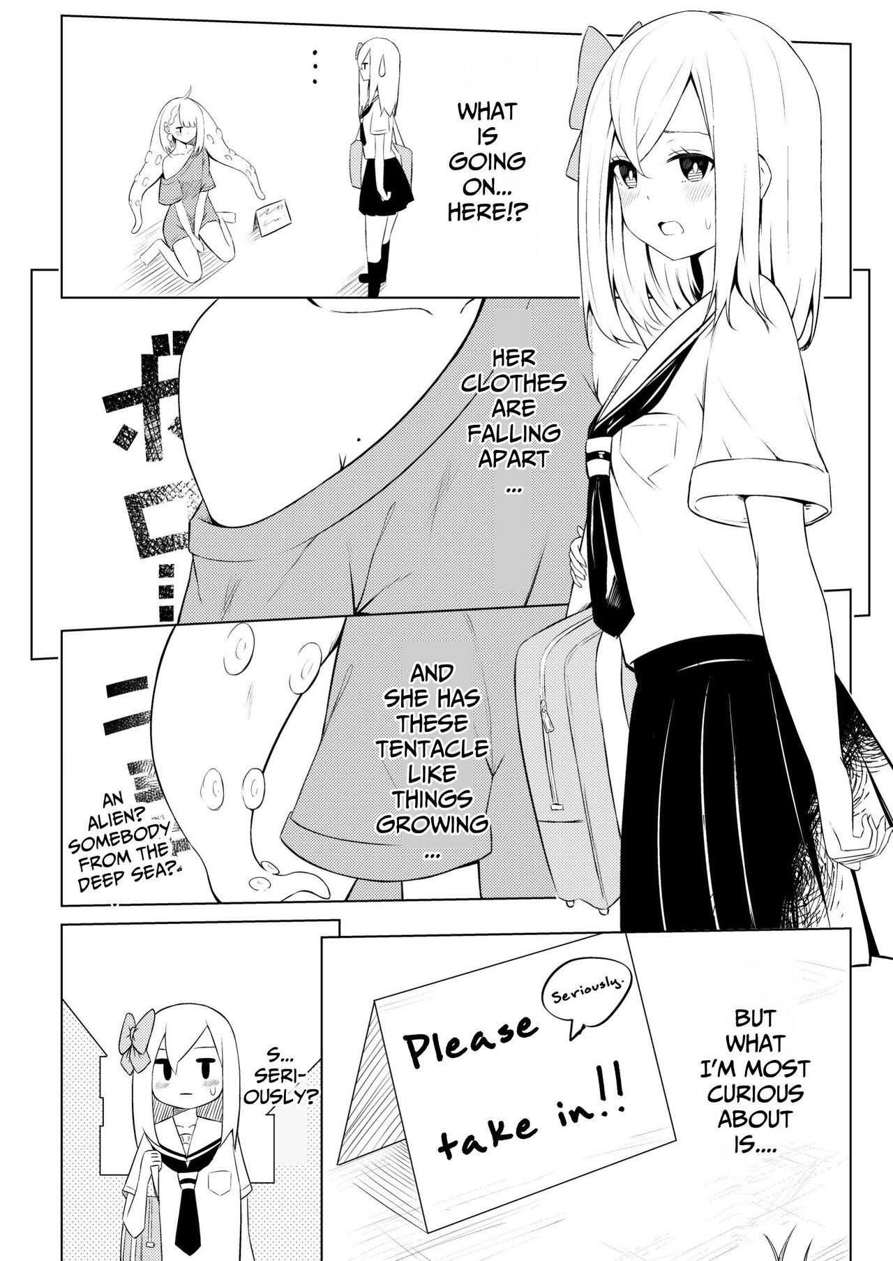 [Sakura Yuu] Syokusyu Syouzyo Hiro I Masi Ta. | I Picked Up A Tentacle Girl. [English] [BlinkT] image number 3