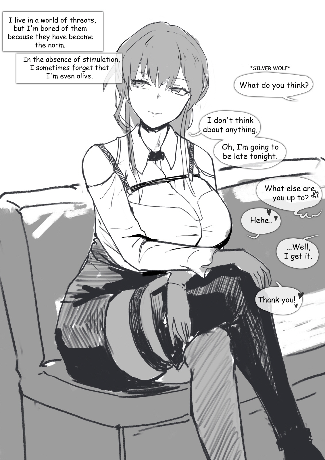 [Frozenspiderlily][Frzspiderlily] 2Koma Comic - Kafka | 卡芙卡 (Honkai: Star Rail) [无修] [English] 画像番号 2