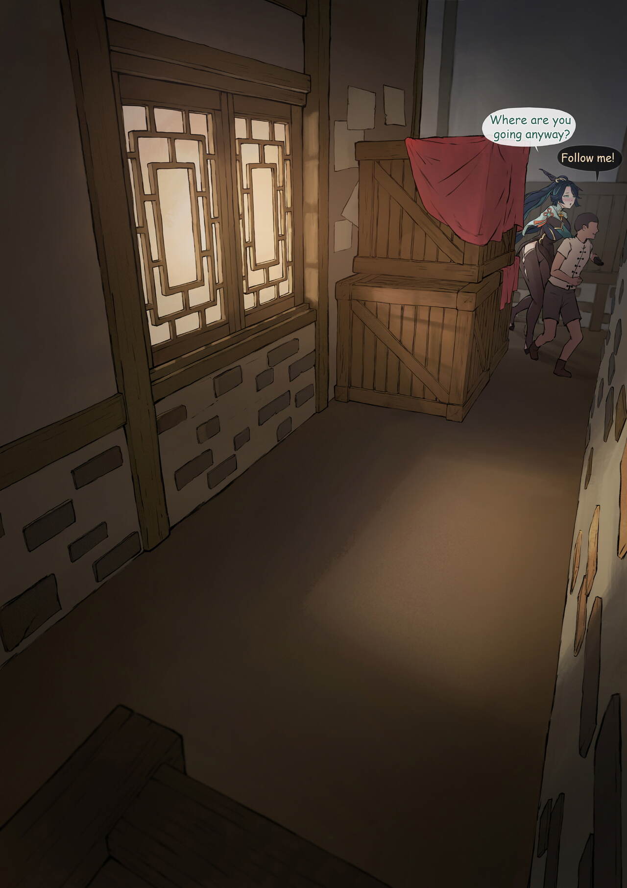 [Frozenspiderlily][Frzspiderlily] Xianyun - Back alley(text) | 閑雲 - 后巷 (Genshin Impact) [无修] [English] image number 15