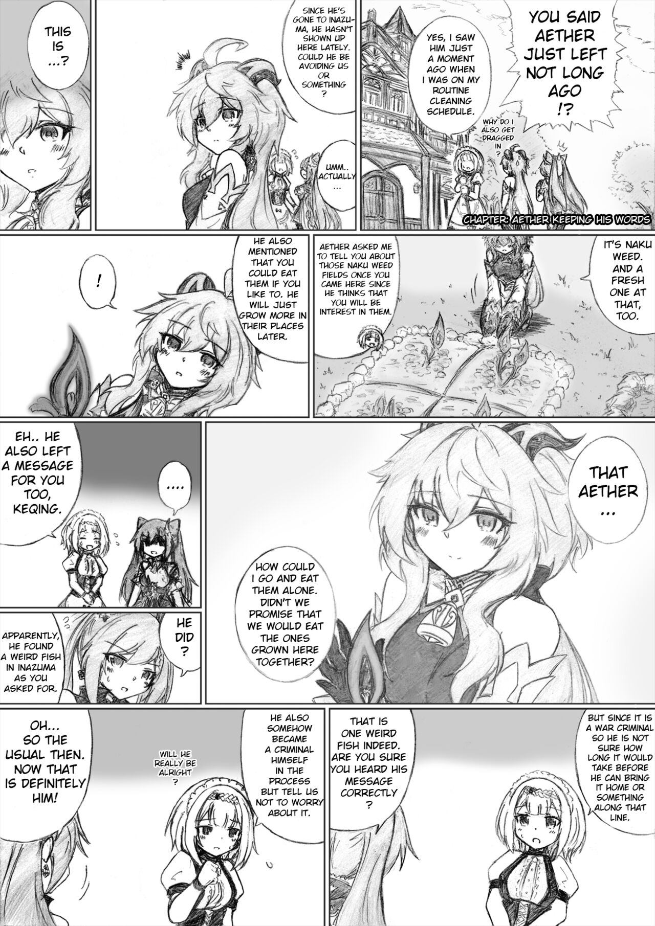 KuroCrimson Genshin Impact Manga Vol 2 numero di immagine  11