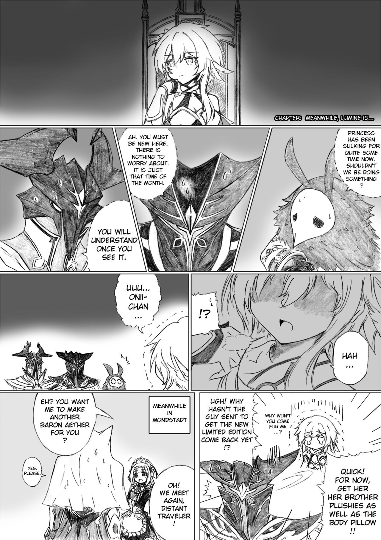 KuroCrimson Genshin Impact Manga Vol 3 numero di immagine  1