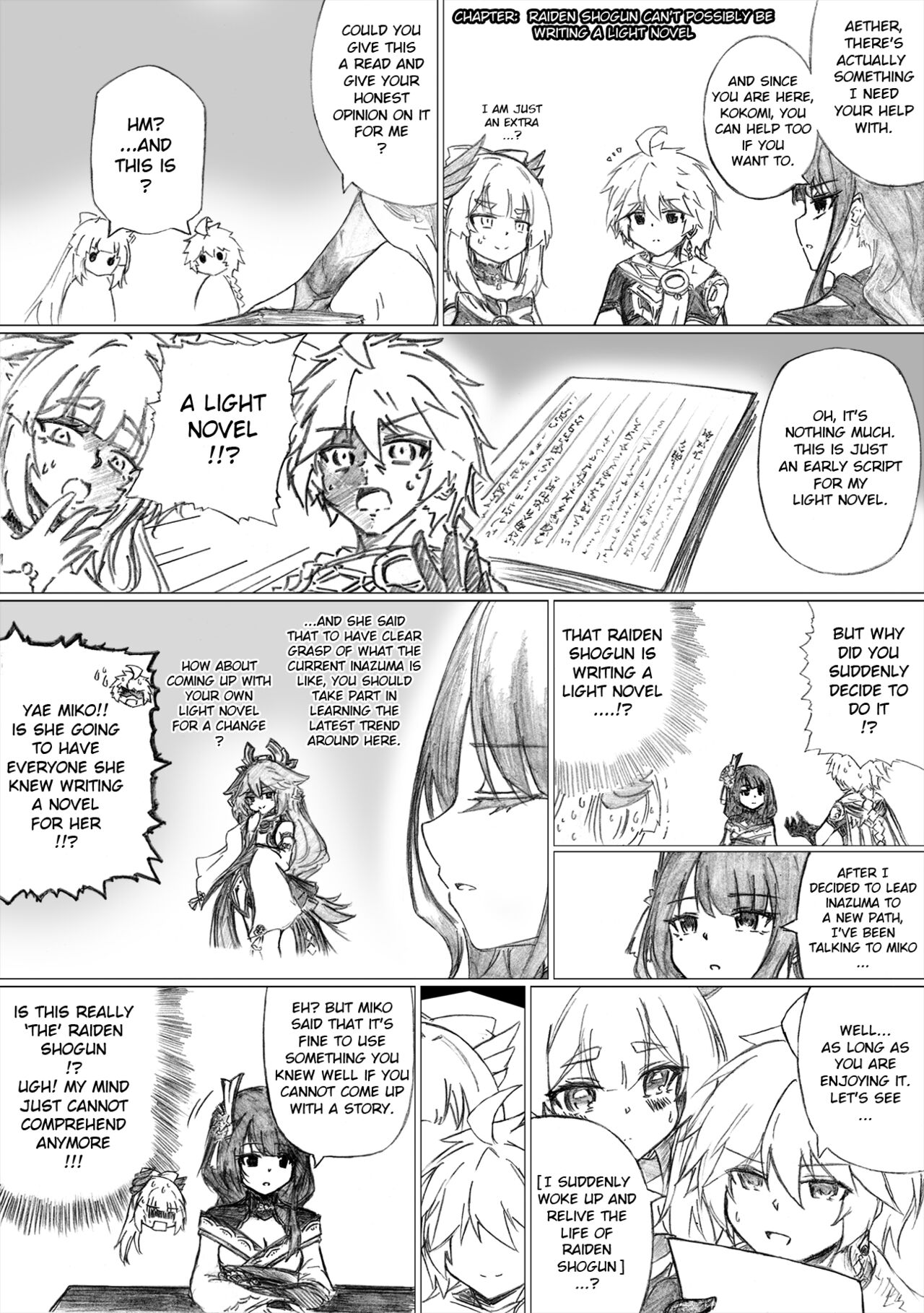 KuroCrimson Genshin Impact Manga Vol 3 numero di immagine  27