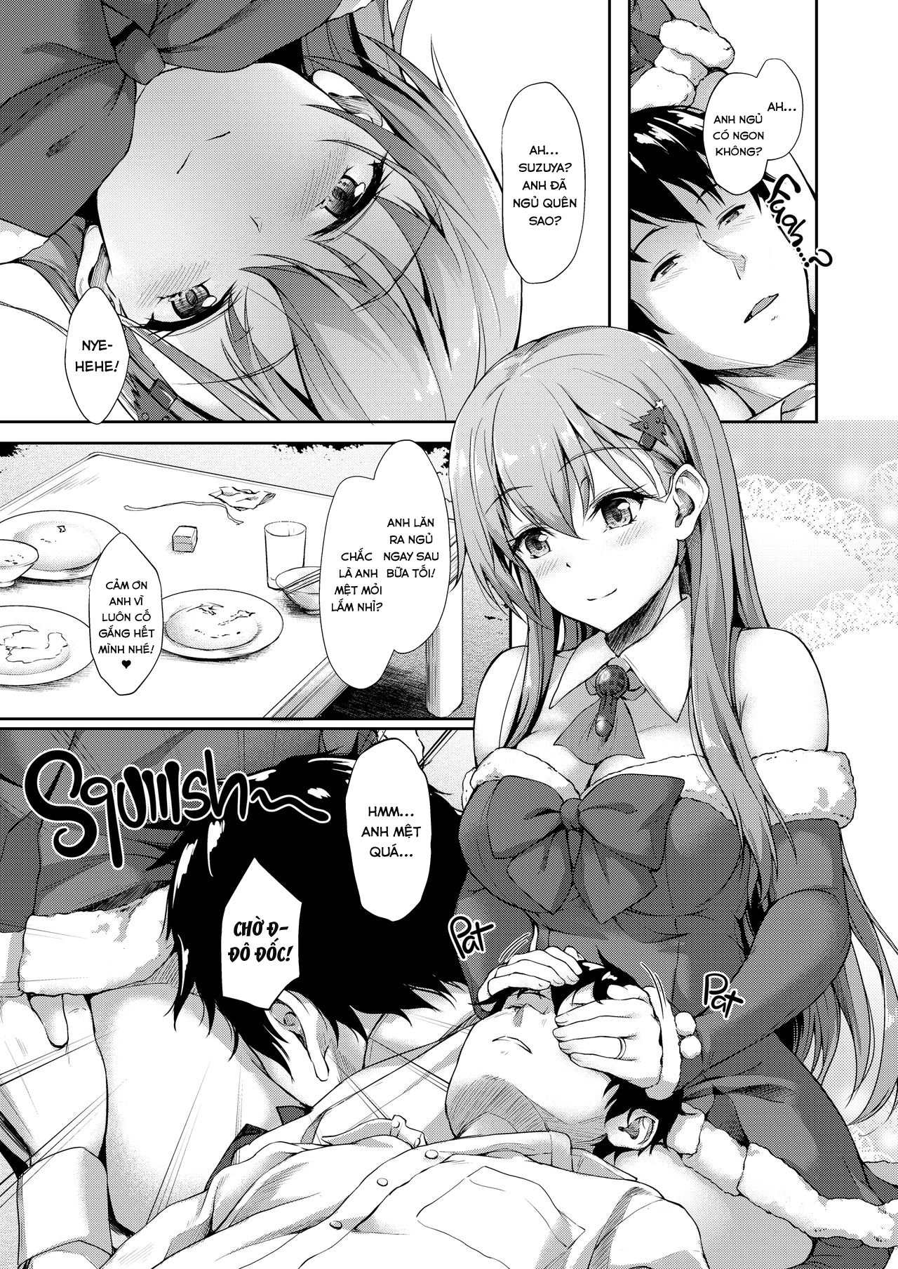 [Yusaritsukata (Awayume)] Suzuya Santa to Amai Yoru | Sweet Night with Santa Suzuya (Kantai Collection -KanColle-) [VN] [2d-market.com] [Decensored] [Digital] image number 3