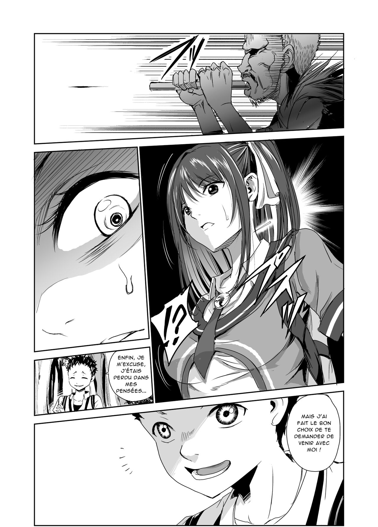 [Raid Socks (Tricky)] Tsuyagari Mura 1 ~Kareshi o Mamoru Tame Hikyou no Mura de Kyousei Gohoushi & NTR Sex~ [French] [Chocolatine] 이미지 번호 8