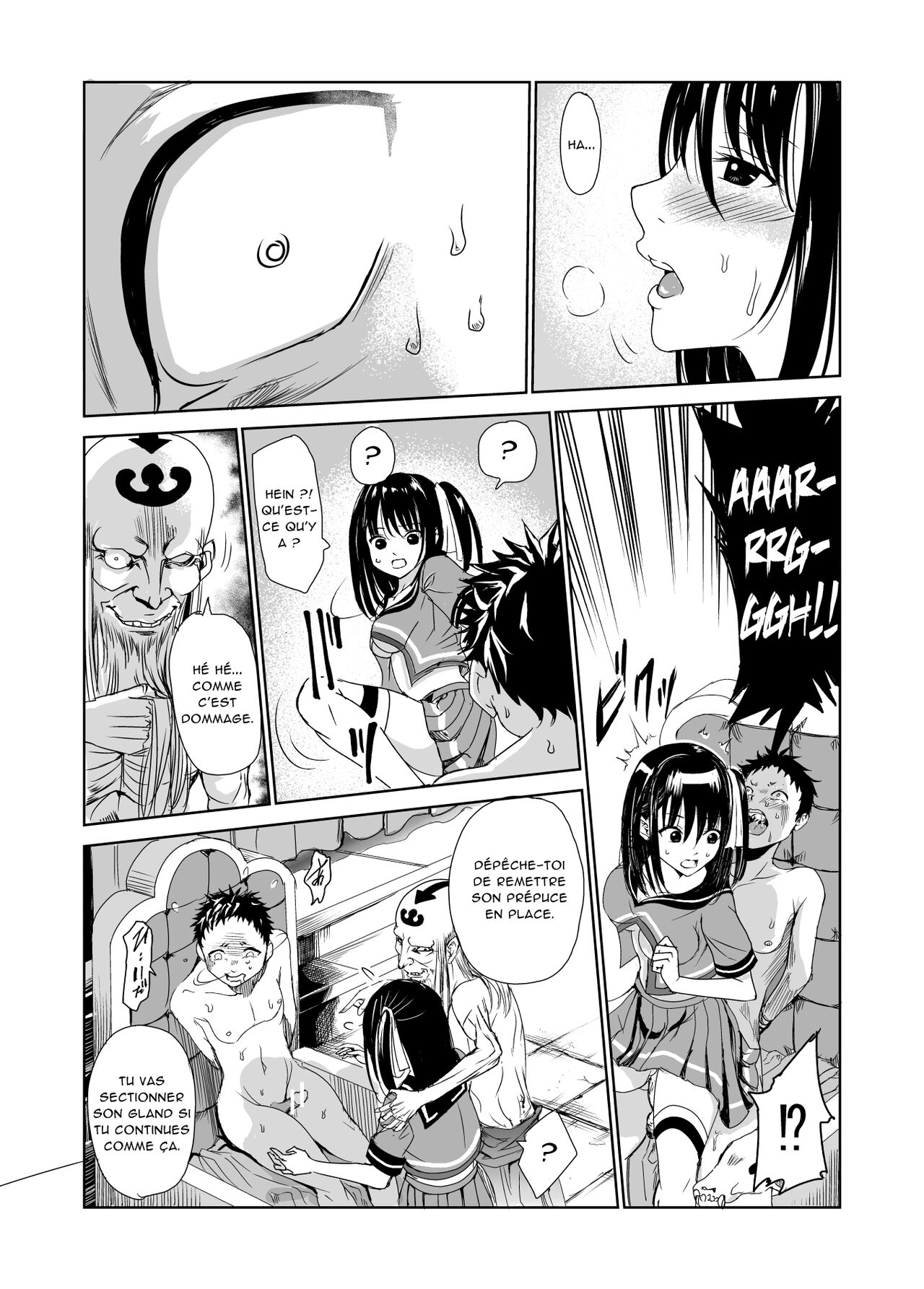 [Raid Socks (Tricky)] Tsuyagari Mura 1 ~Kareshi o Mamoru Tame Hikyou no Mura de Kyousei Gohoushi & NTR Sex~ [French] [Chocolatine] 이미지 번호 28