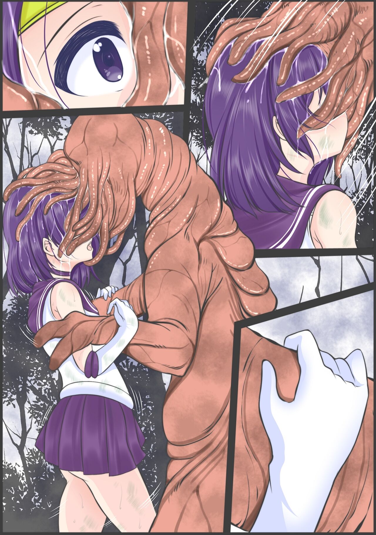 [Youbosi Hikari]Se-Ra Saturn fights against the lewd beast, but is forced to drink a large amount of parasites, is defeated, and is preyed upon. image number 18