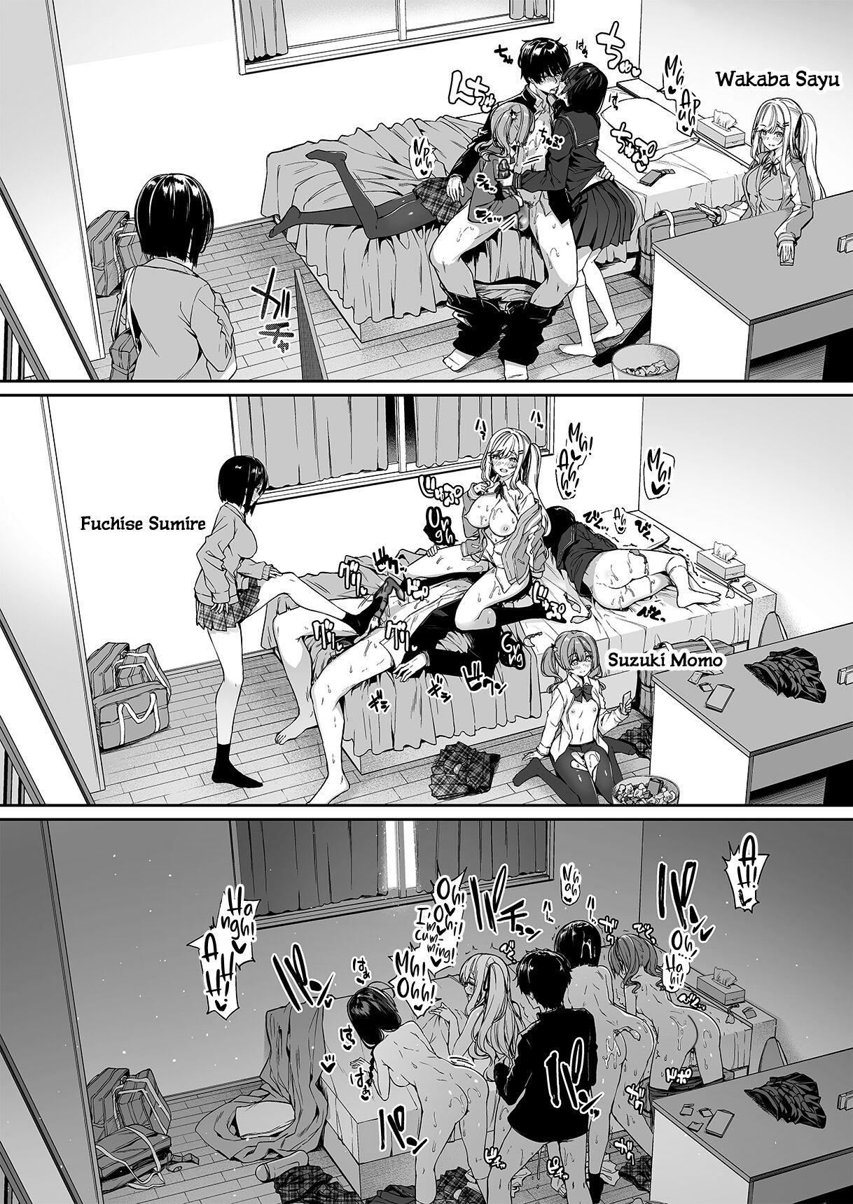 [Bottle Ship Bottler (Kazakura)] InCha Couple ga You Gal-tachi to SEX Training Suru Hanashi 2 [English] {Hennojin} [Decensored] 图片编号 3