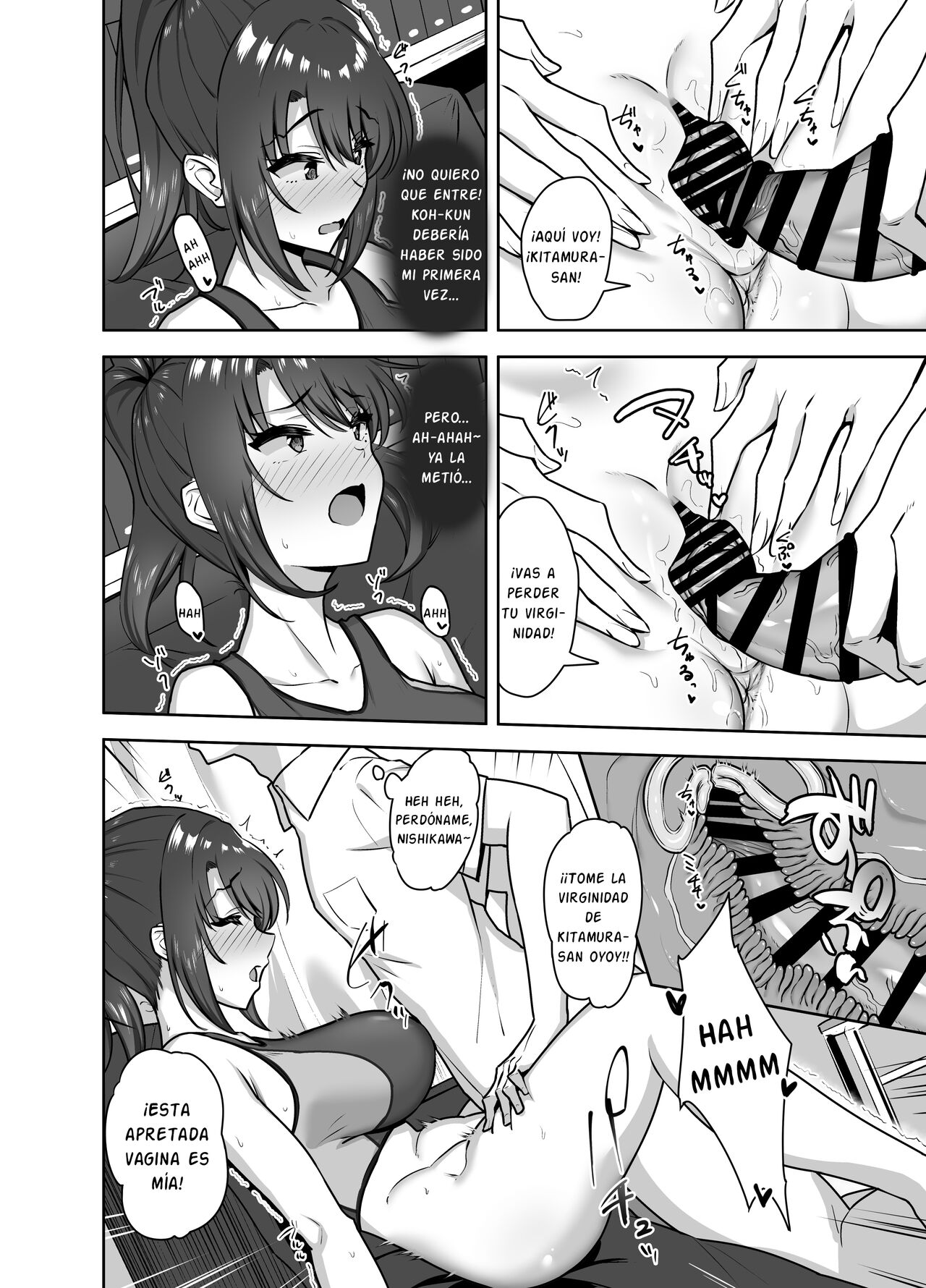 [Mocchimochiya (caruta)] Bukatsu-go wa Seishori gakari ‐Kanojo no Hajimete wa Boku no Mono‐ [Spanish] [Ayanokoji el pelao] 图片编号 32