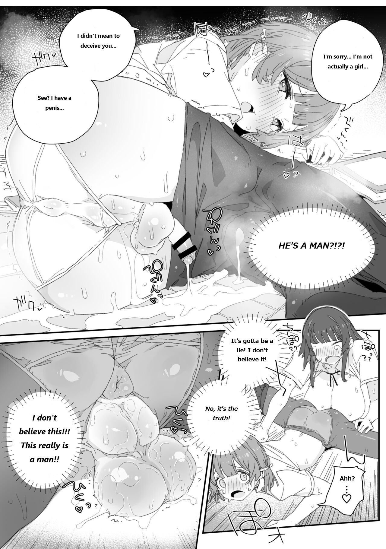 [PLATONiCA (Nyorubee)] Watashi no Fuuki o Midasun ja Nai!!! ~ Seiyoku Tsuyo Tsuyo Futanari Fuuki Iinchou ga Otokonoko de Midarechatta Sono Wake~[English] image number 8