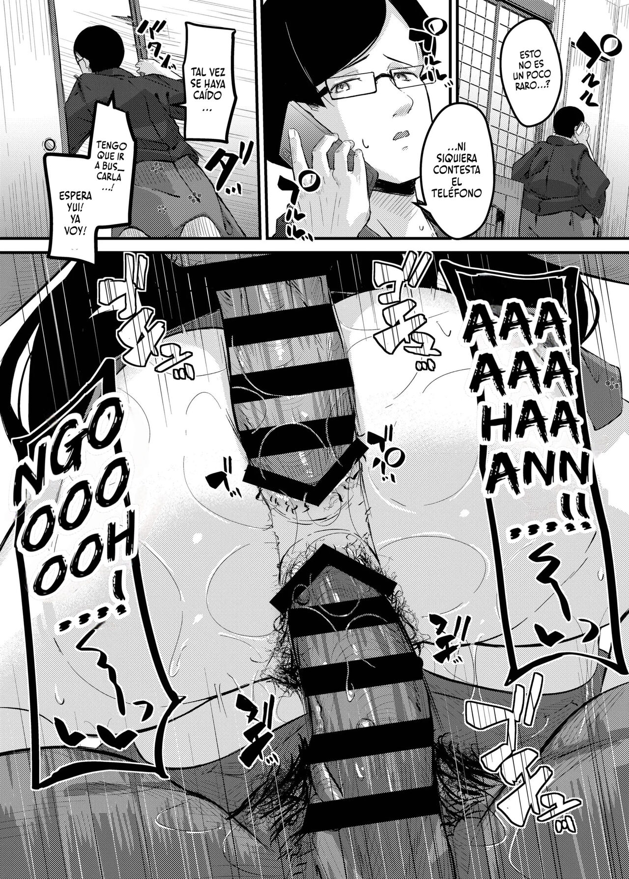 [Tanima Club (Kutibue)] Netorare Konyoku Monogatari ~Cyaraou ni Nanpasarete Sokuochisuru Bakunyu Hitotsuma~ | Una Historia NTR de Aguas Termales [Español] [P7Neko] numero di immagine  22