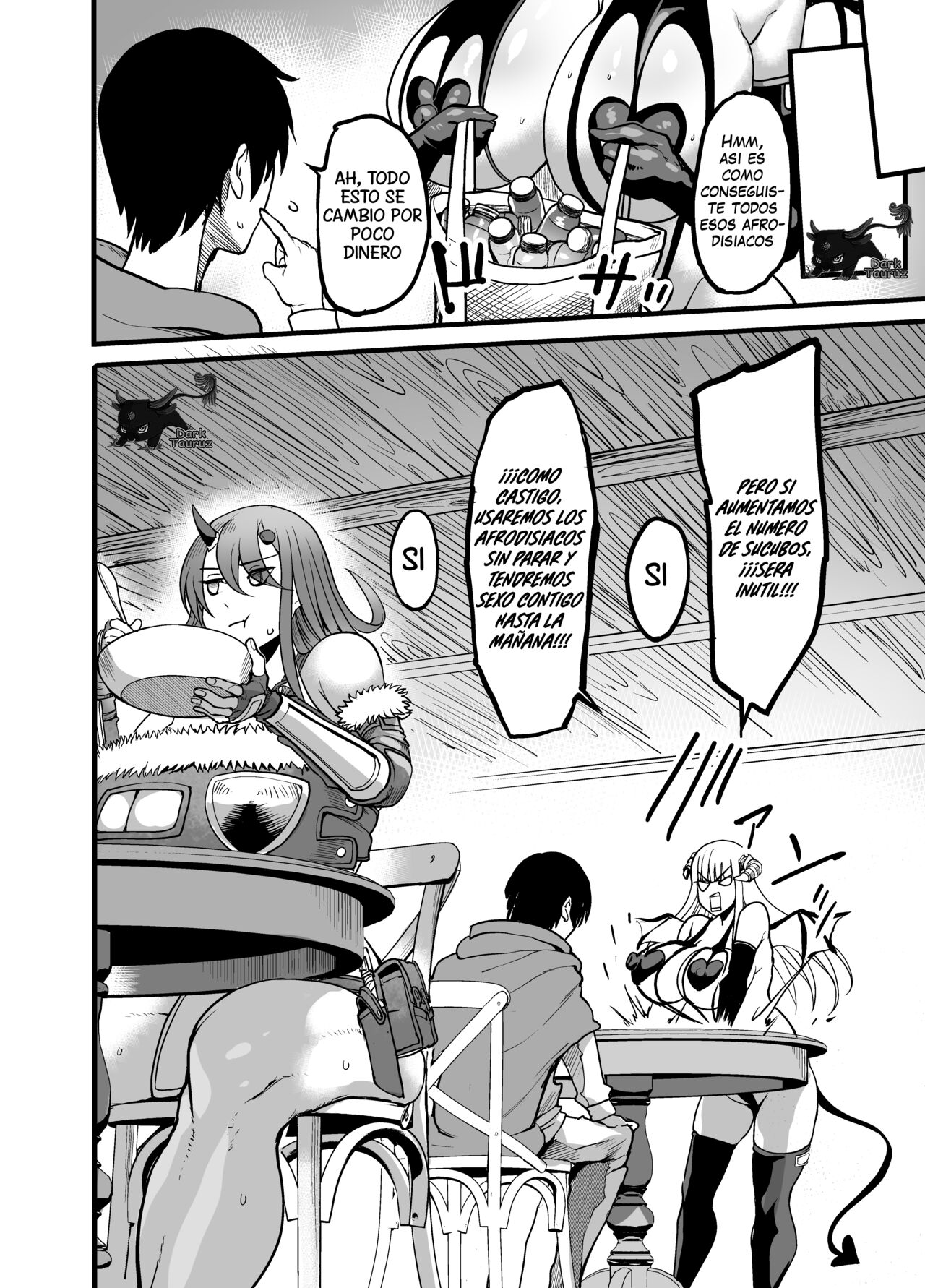 [Ikemen Teikoku (Remu)] Youkoso Succubus Machi e 3 ~ Kedamono kari no seiryoku-zai ~ | Bienvenidos al Distrito de las Sucubos 3 - La Excitante Cazadora de Bestias [DarkTauruz] [Digital] image number 27