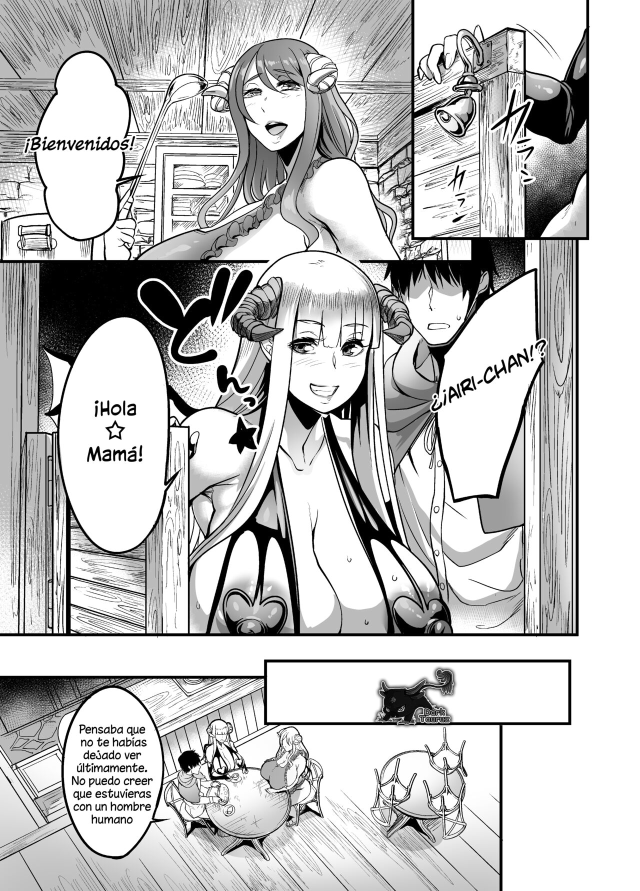 [Ikemen Teikoku (Remu)] Youkoso Succubus Machi e 2 ~ Mama no Omise e Youkoso!~ | Bienvenidos al Distrito de las Sucubos!!! 2 - La Taberna de Mamá [Spanish] [DarkTauruz] [Digital] image number 8