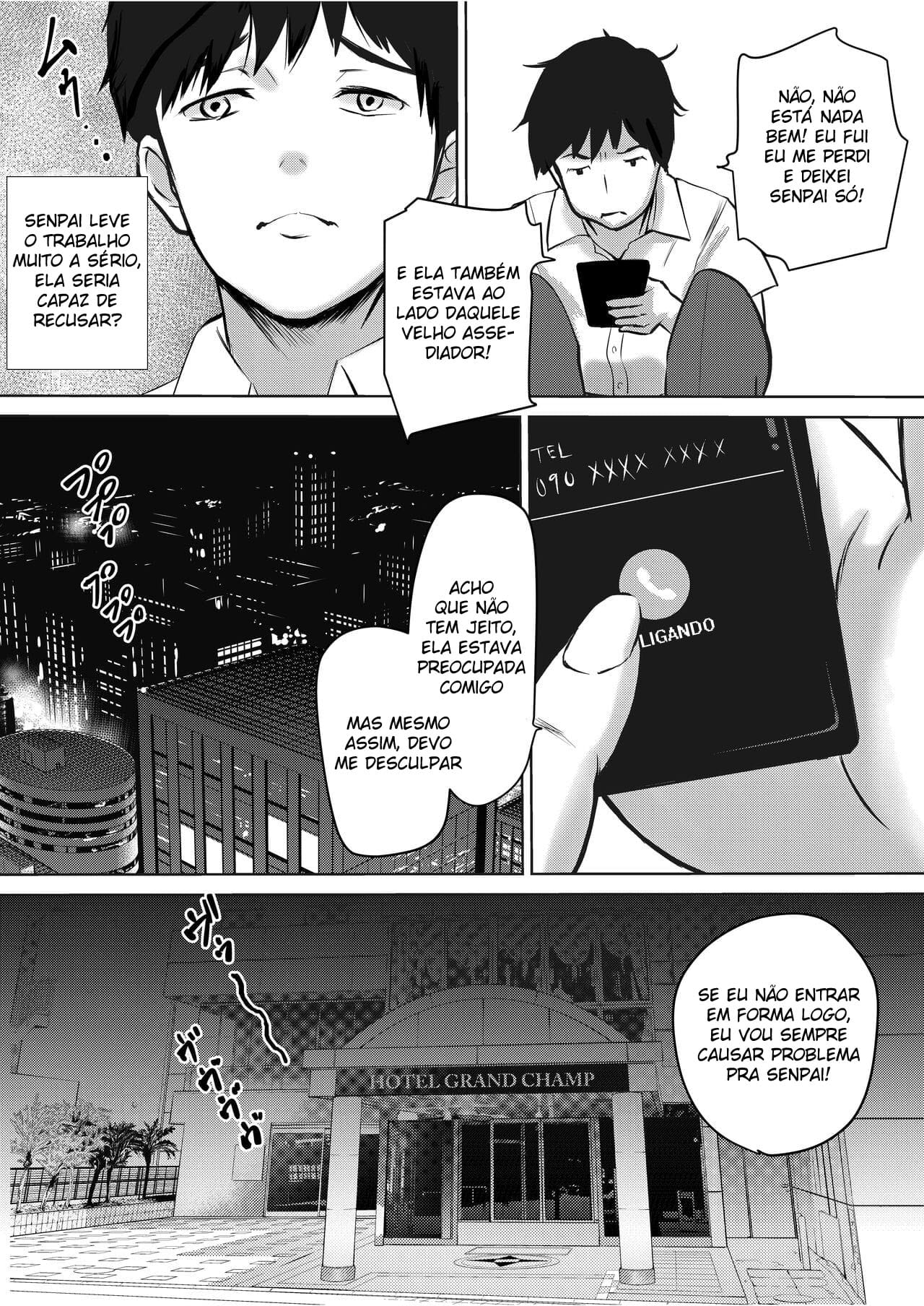 [Yamitsukihaguhagu (Kuware)] The Serious Senpai Works Overtime As She Is Made To Cum Until Morning [Portuguese-BR] изображение № 18