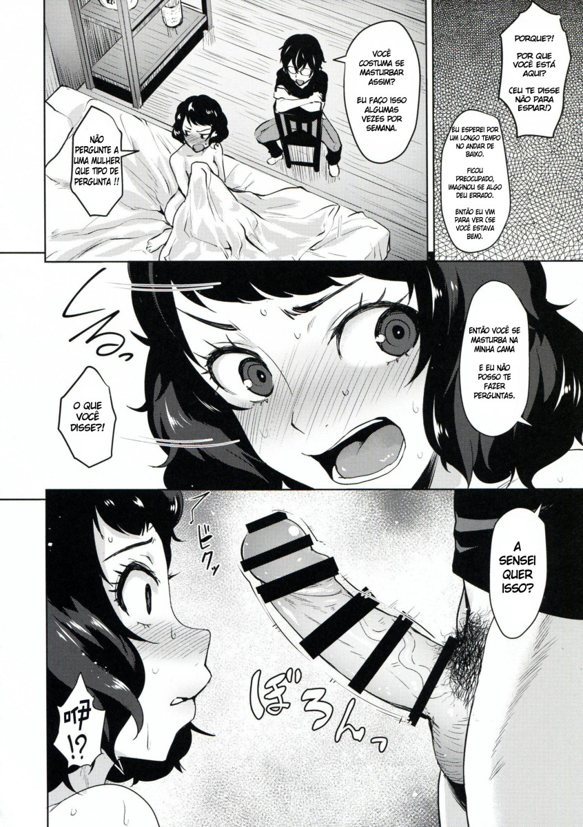 (C94) [Wareme (Koppe)] Kawakami No Maedewa Sessei Dekinai Setsu (Persona 5) [Portuguese-BR] изображение № 9