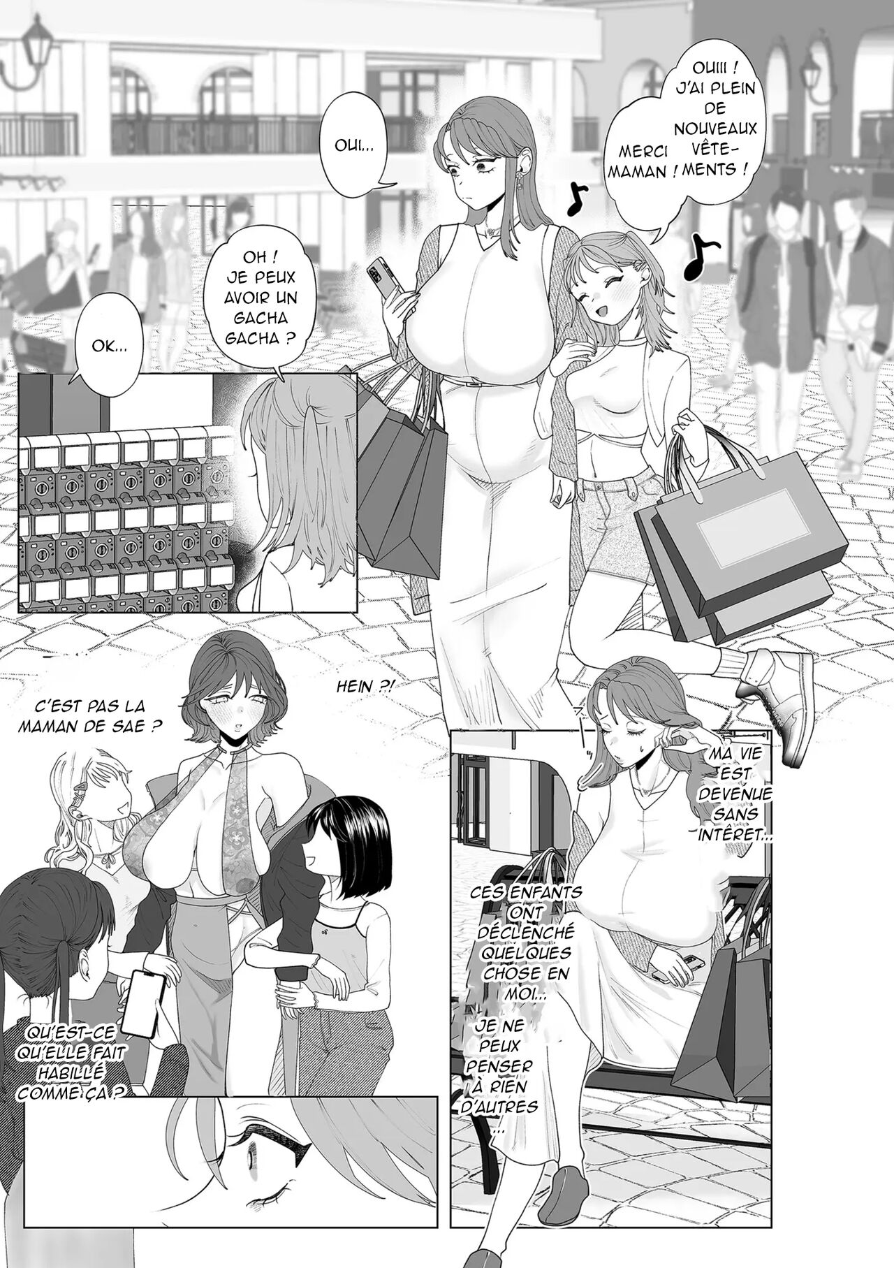 [Serakichi.] Hahaoya Otoshi 2 | Maman est tombée 2 (COMIC Kuriberon DUMA 2024-05 Vol. 60) [French] [Akroda] image number 15