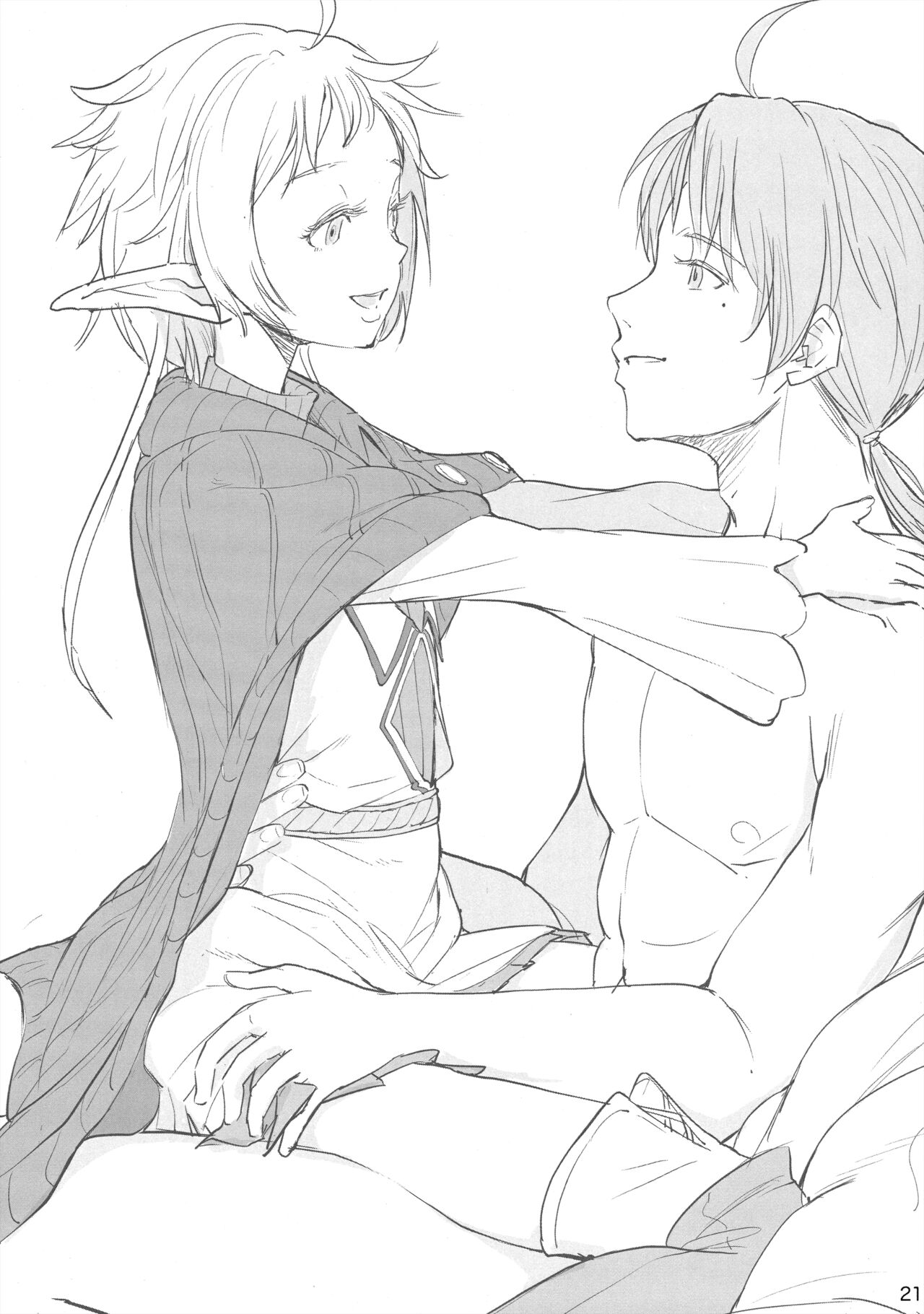 (C103) [Symptom (さわ)] 新婚性活でも本気出す2 (Mushoku Tensei ~Isekai Ittara Honki Dasu~) 图片编号 20