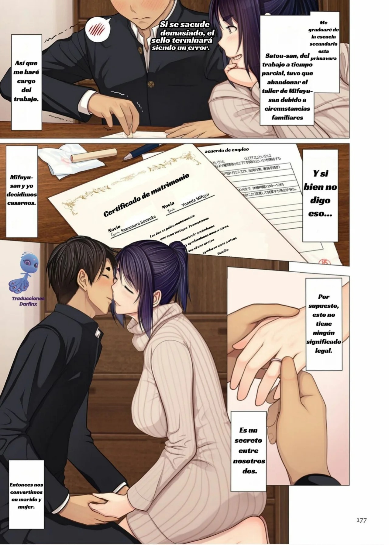 [Emori Uki] Oba-chan no waki to ase to futari no ashita Tomorrow (COMIC Kuriberon DUMA 2022-01 Vol. 32) [Spanish] [Darfinx] image number 3