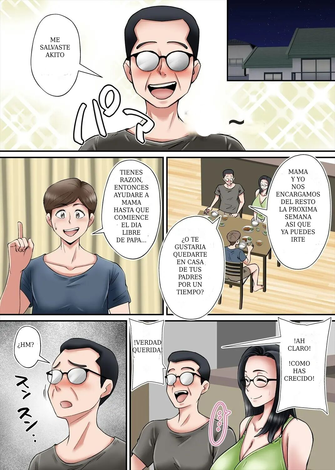 [Nobishiro] Haha no Sango Oppai ni Miserarete | Facinado por los Grandes Pechos de mi Madre [Spanish] [Neko-sensei] 图片编号 38