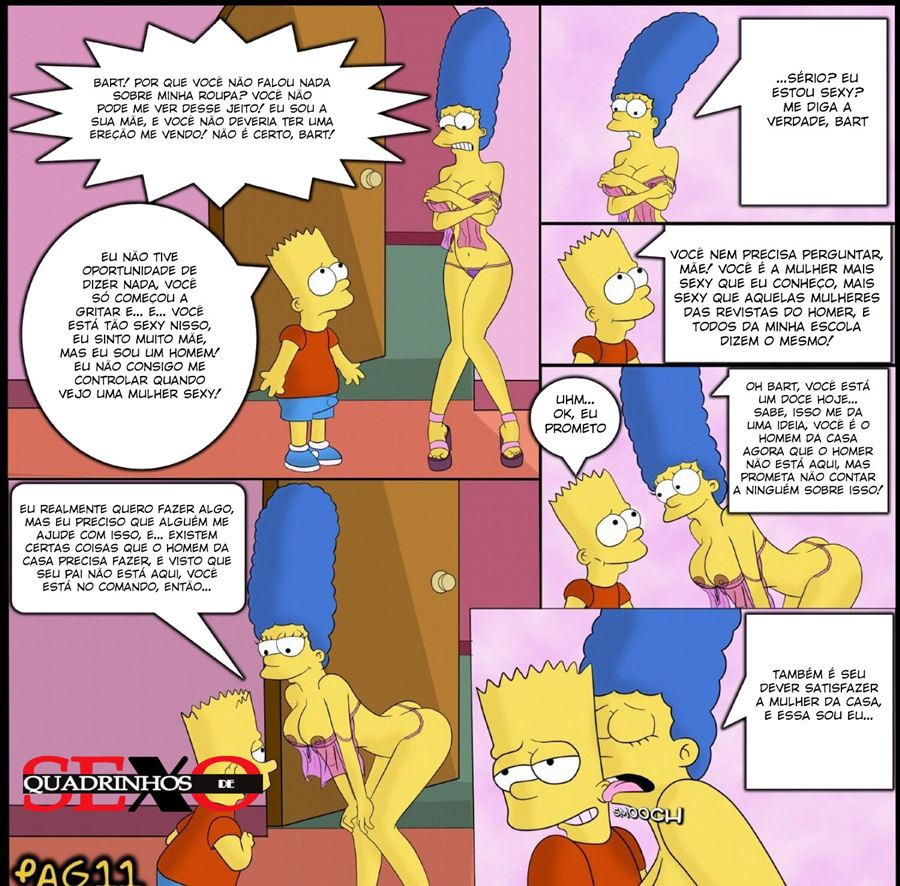 Os Simpsons Bart comendo a Marge numero di immagine  12