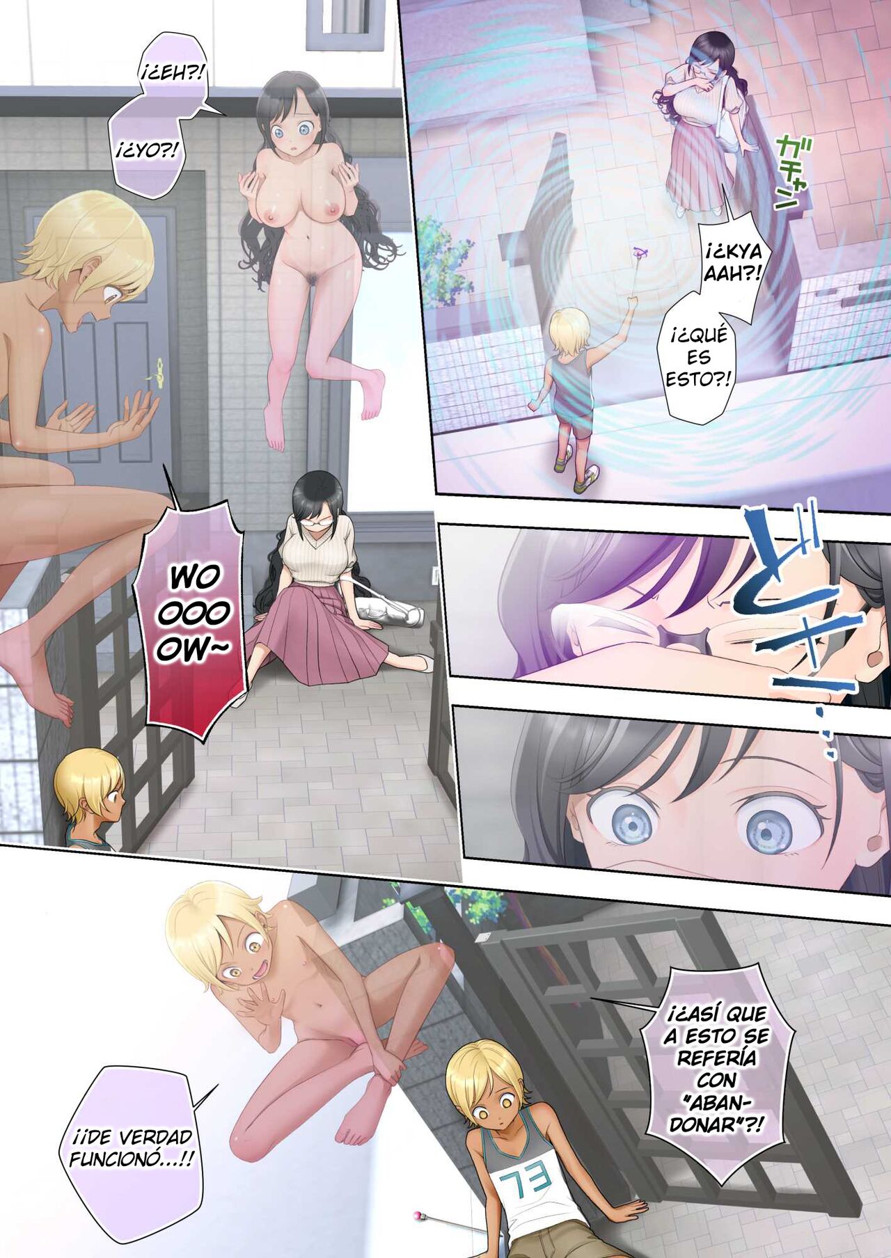 [Hairu Nukemichi (Joushi, Arubento)] Watashi swap Ore ~Kinjo no Sukebena Itazura-kko to Karada o Irekaerareta Watashi~ [Spanish] 画像番号 2