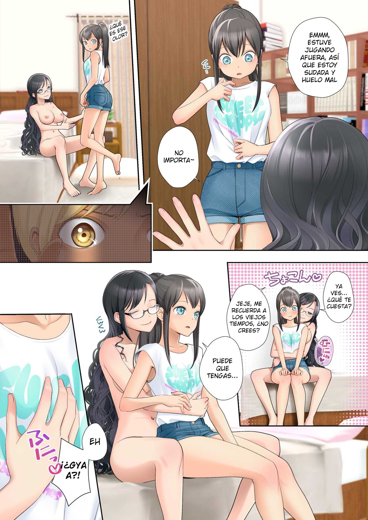[Hairu Nukemichi (Joushi, Arubento)] Watashi swap Ore ~Kinjo no Sukebena Itazura-kko to Karada o Irekaerareta Watashi~ [Spanish] 画像番号 19