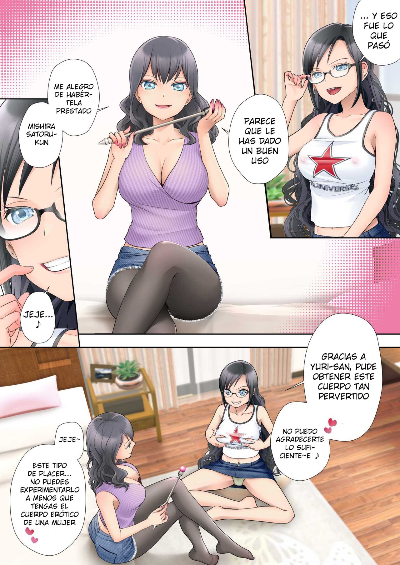 [Hairu Nukemichi (Joushi, Arubento)] Watashi swap Ore ~Kinjo no Sukebena Itazura-kko to Karada o Irekaerareta Watashi~ [Spanish] 画像番号 55