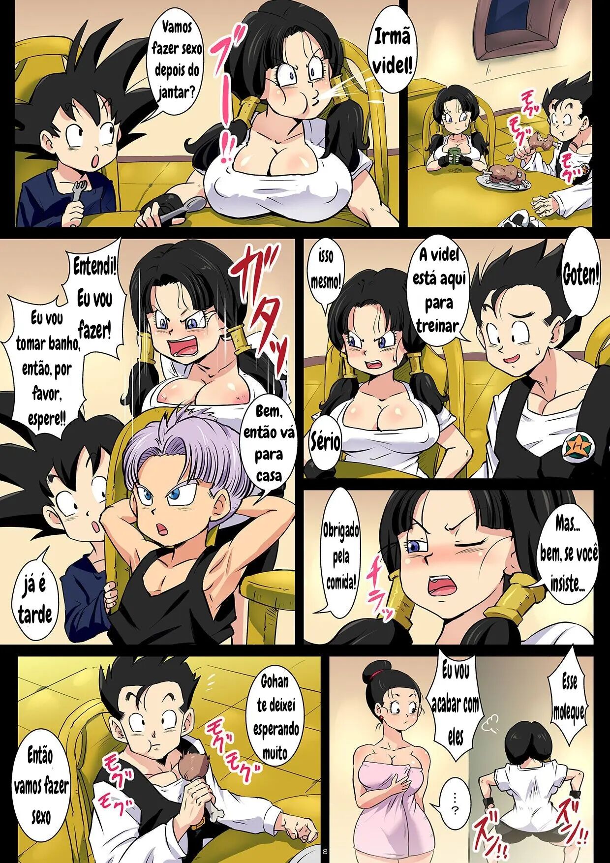 Dosukebe Videl ga Hisshi ni Yuuwaku Suru kedo Gohan wa Chi Chi to no Sex ni Muchuu desu! 图片编号 8