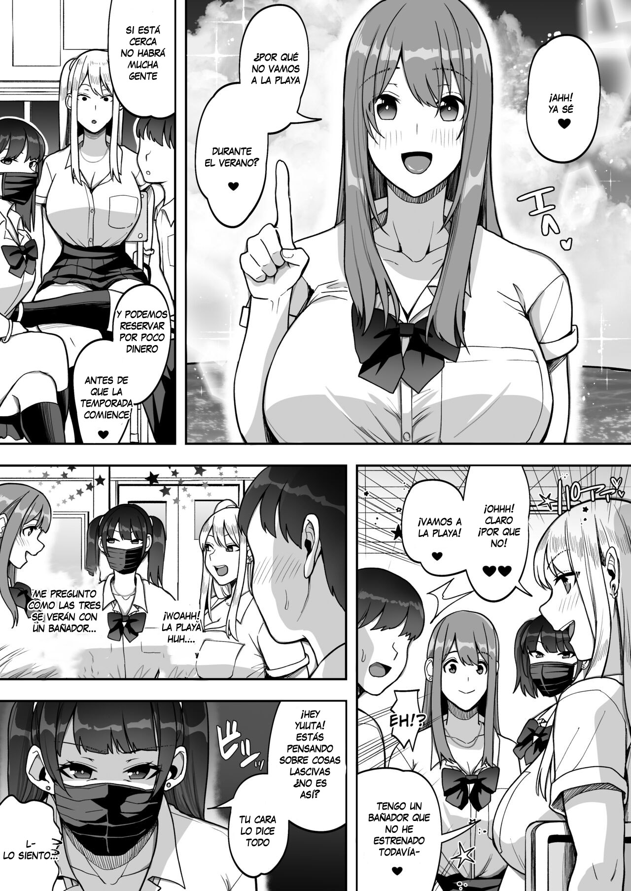 [Suinose] Game Suki no Gal-tachi to Ore no Heya de Shitai Houdai 2 [Spanish] [UNION ANIME + Neko Time] numero di immagine  4