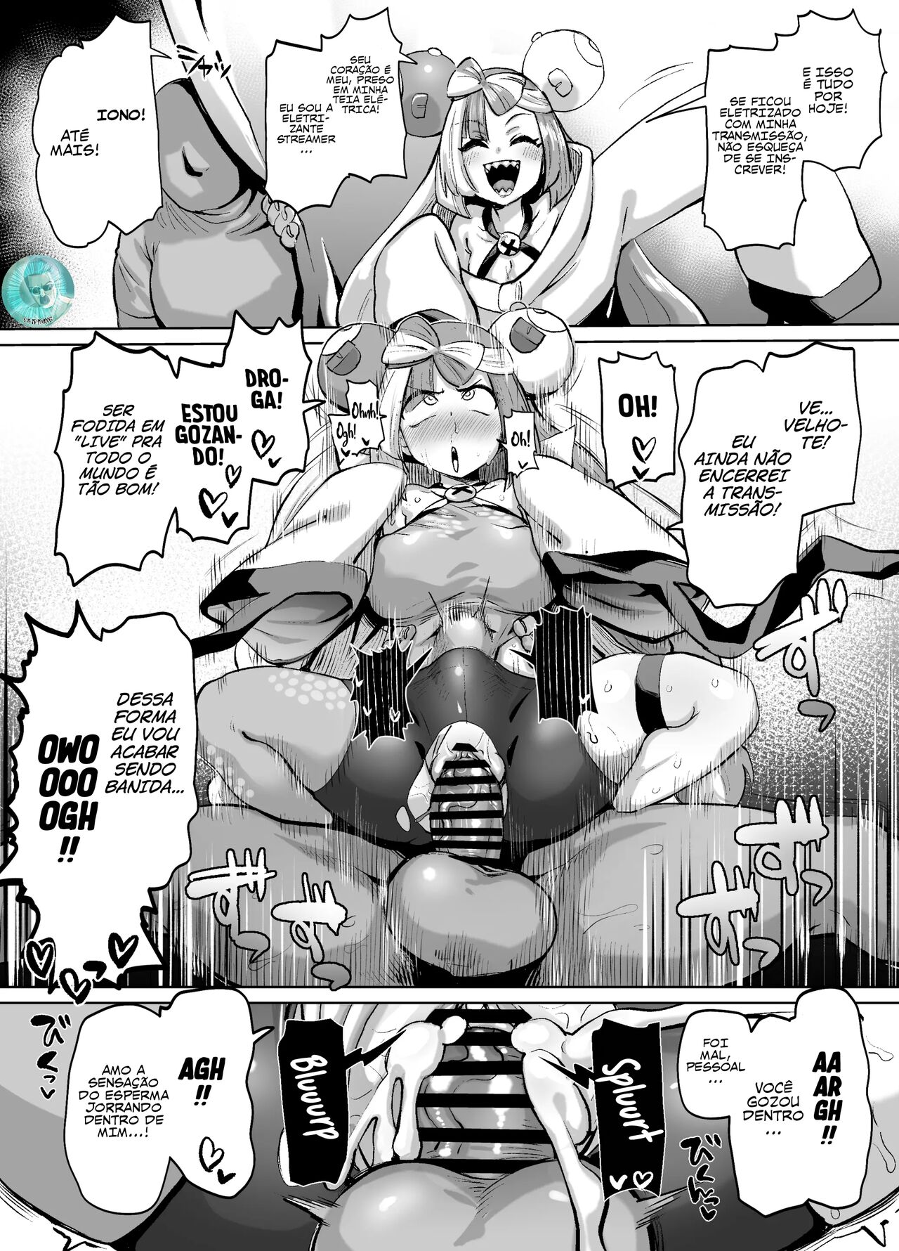 [Dekosuke] Nanjamo-chan to Namahame Haishin shitai | I Want To Livestream Having Sex With Iono (Pokemon Scarlet & Violet) [Portuguese-BR] imagen número 1