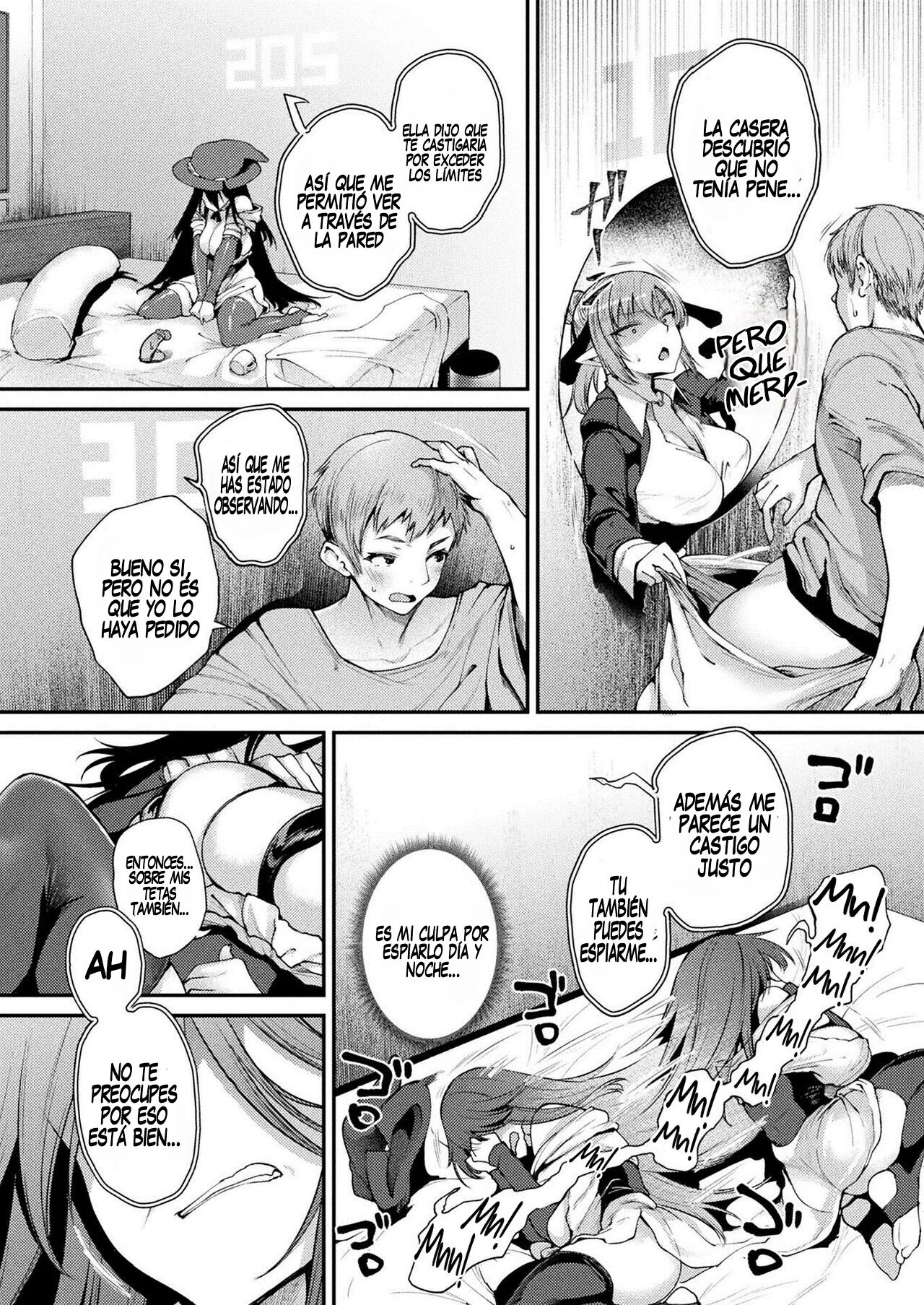 [Oohira Sunset] Kabeana Tsuki Juukyo e Youkoso 301-goushitsu Majo Celina no Baai | Bienvenido a la Residencia con Glory Hole ~El Caso de la Bruja Celina de la Habitación 301~ Cap. 1-2 [Spanish] [SalaInTheDrain] [Digital] 이미지 번호 32
