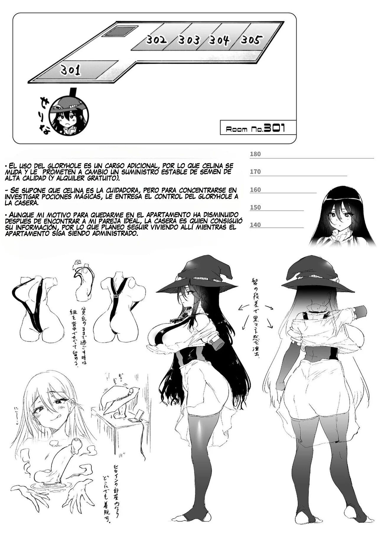 [Oohira Sunset] Kabeana Tsuki Juukyo e Youkoso 301-goushitsu Majo Celina no Baai | Bienvenido a la Residencia con Glory Hole ~El Caso de la Bruja Celina de la Habitación 301~ Cap. 1-2 [Spanish] [SalaInTheDrain] [Digital] 이미지 번호 44